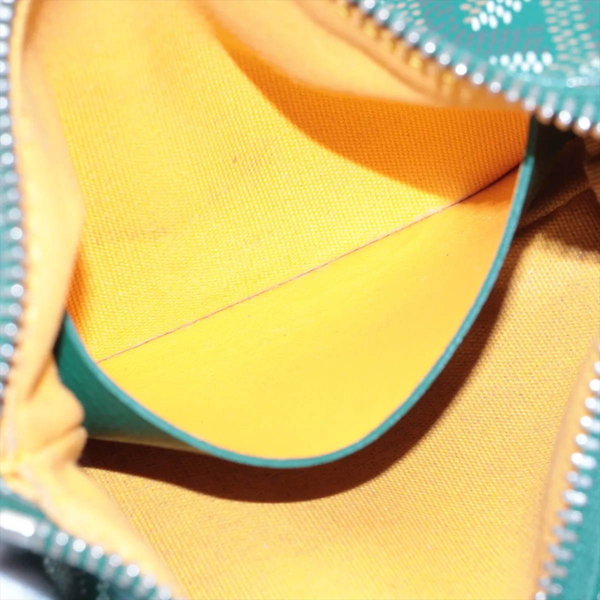 Matignon Senanano PVC x Leather Coin Purse Green — view 4