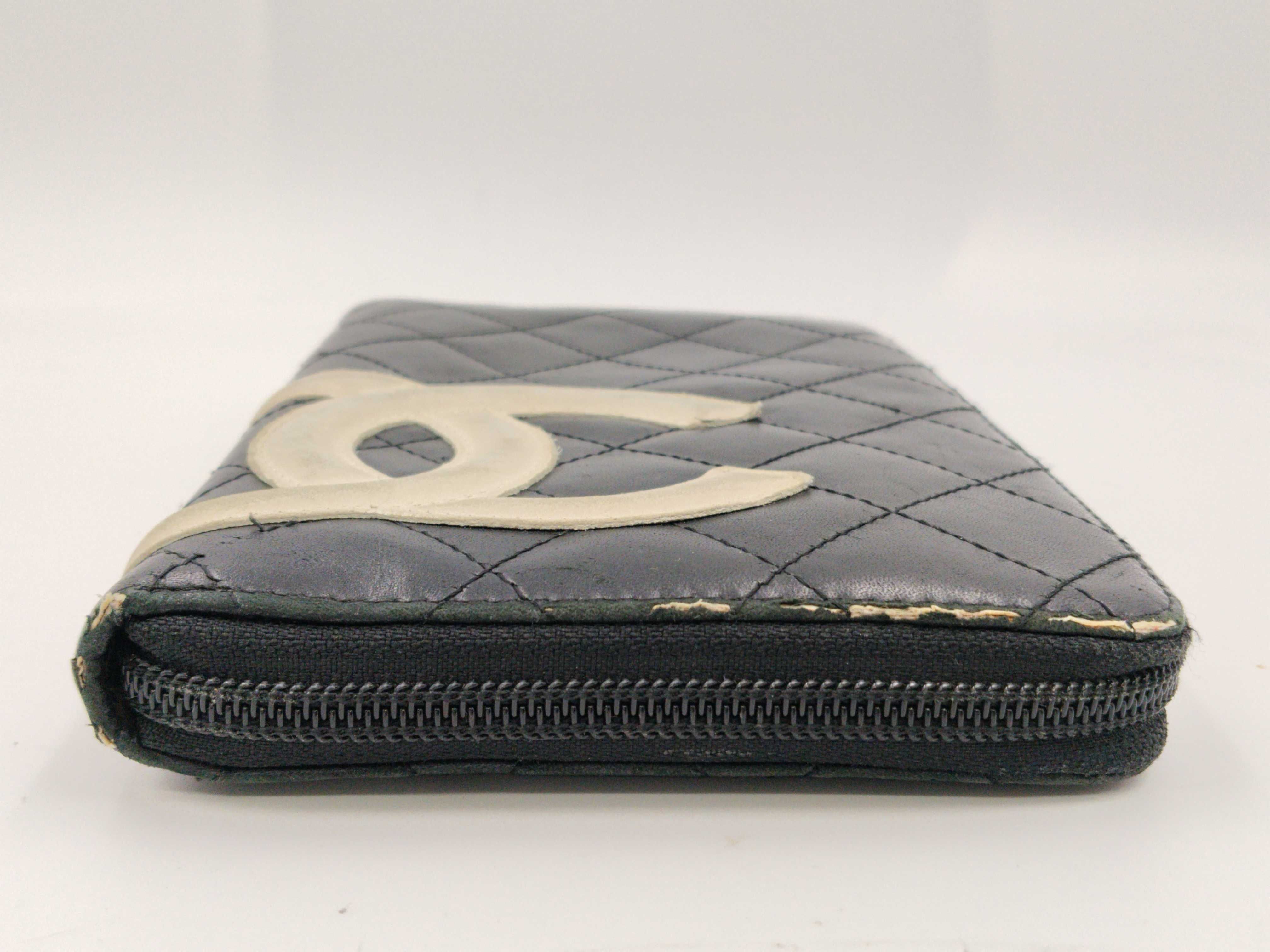 Cambon Lambskin Round Zip Long Wallet — view 15