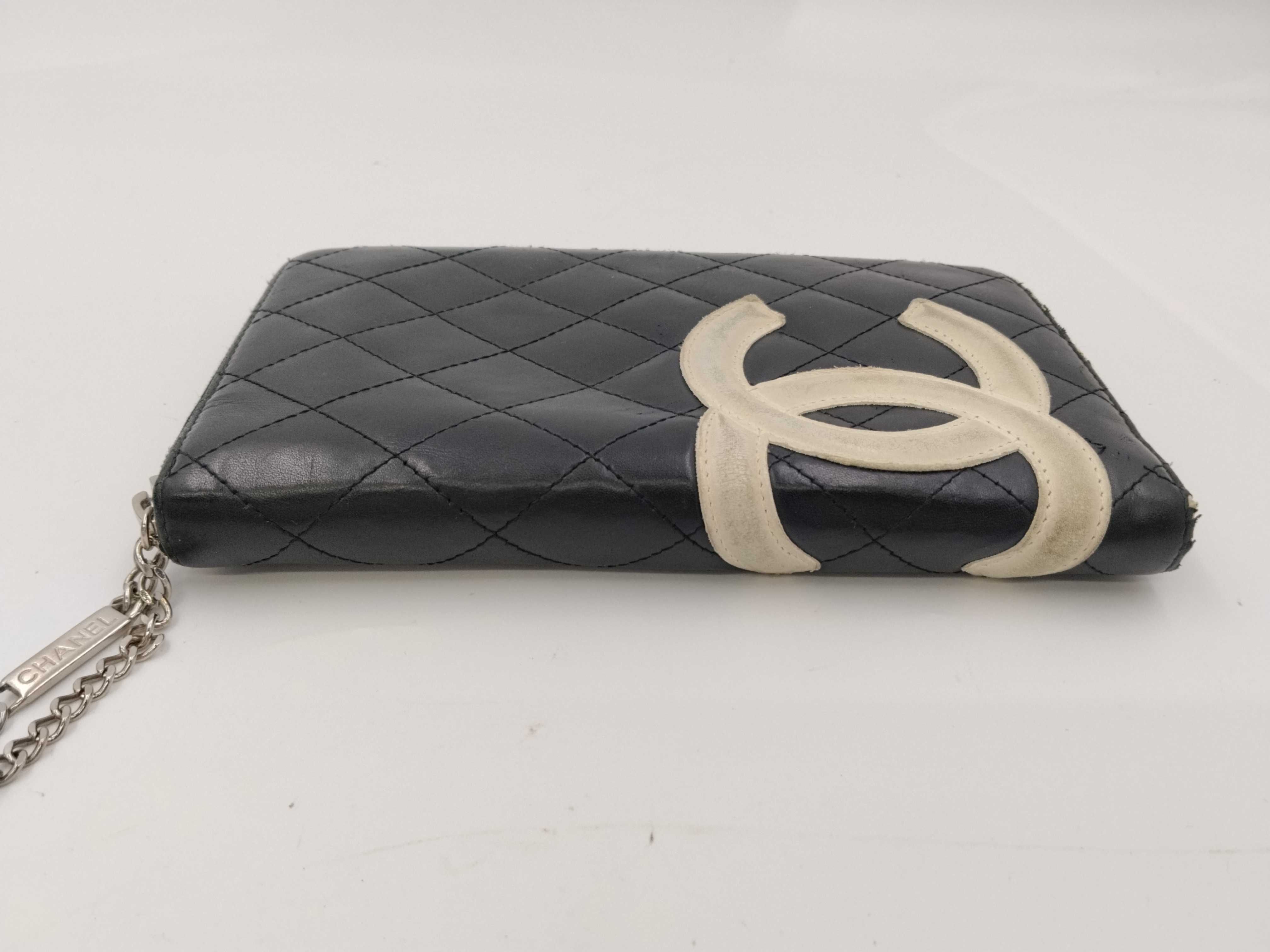 Cambon Lambskin Round Zip Long Wallet — view 4