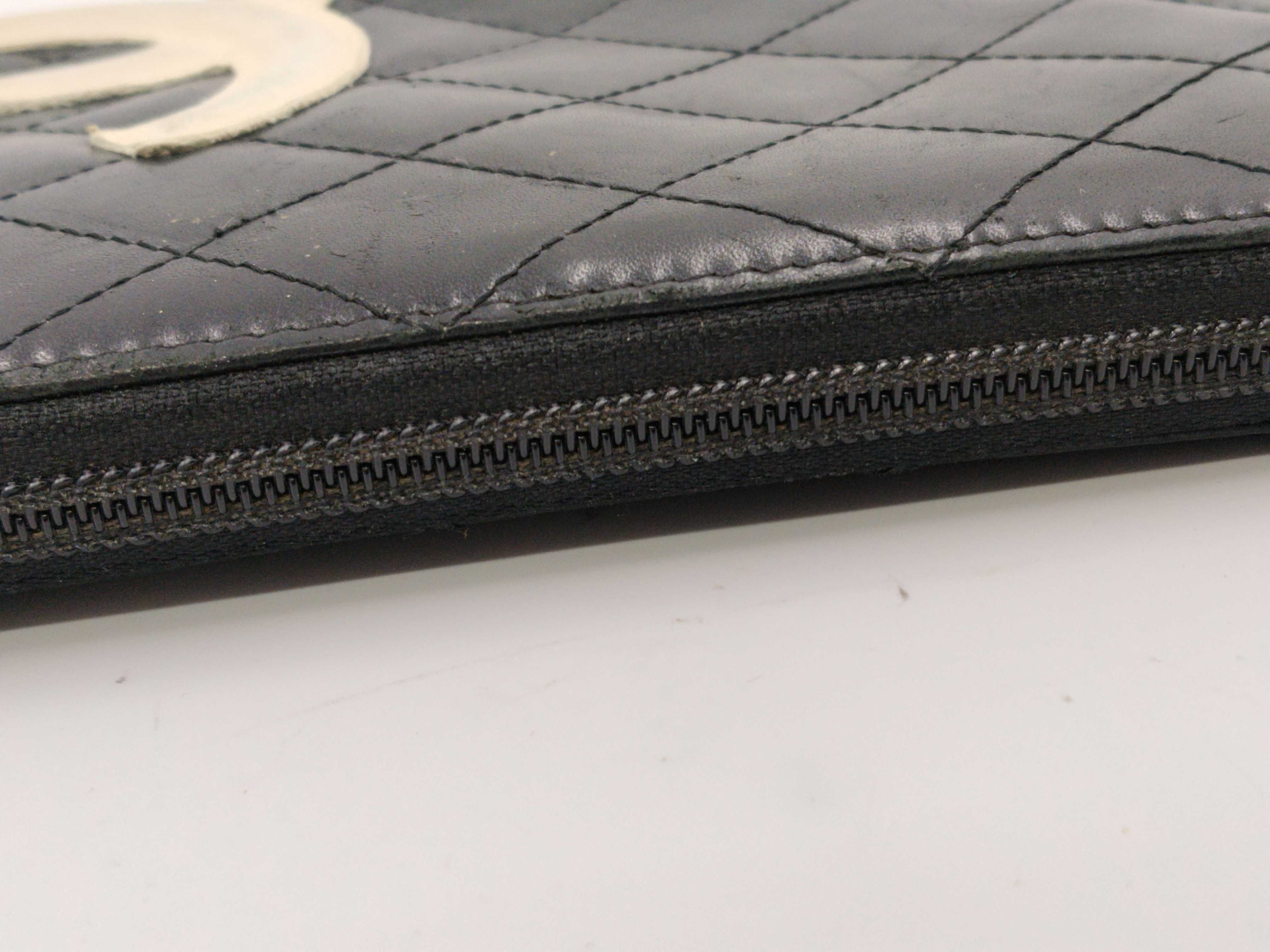 Cambon Lambskin Round Zip Long Wallet — view 5