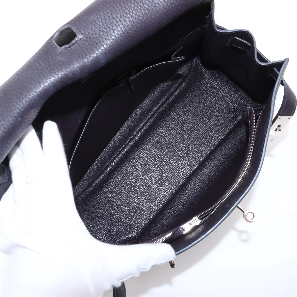 Jypsiere 28 Taurillon Clemence Raisin Silver Hardware X: 2016 — view 6