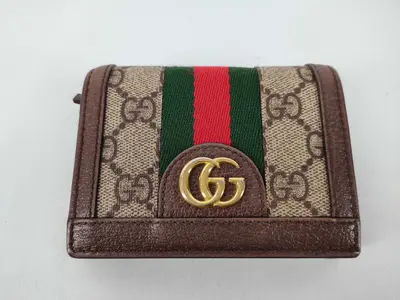 GG Supreme Ophidia Bi-fold Wallet Compact Wallet 523155