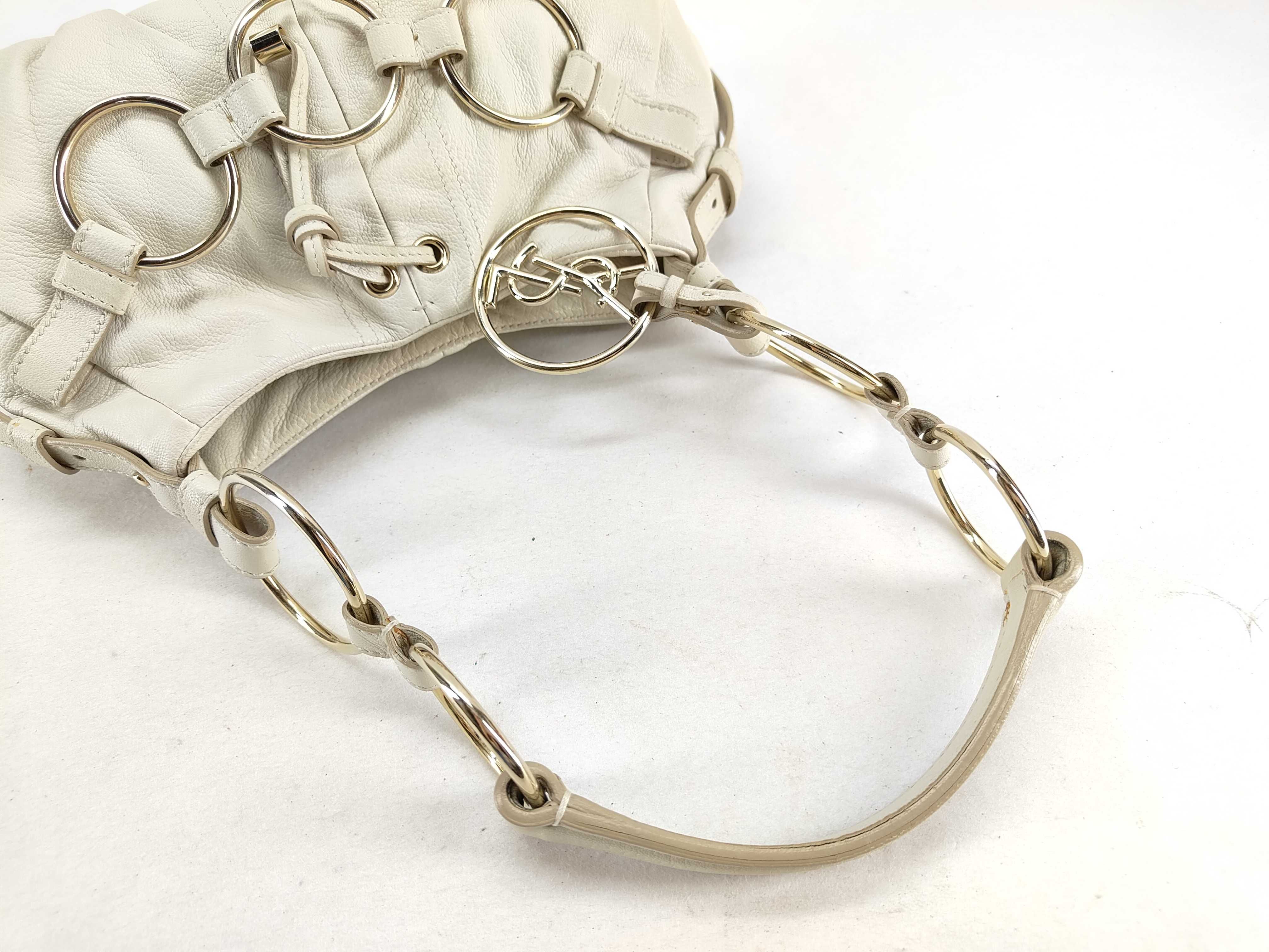 Tom Ford era Sakhalin leather ring bag YSL charm shoulder bag — view 4