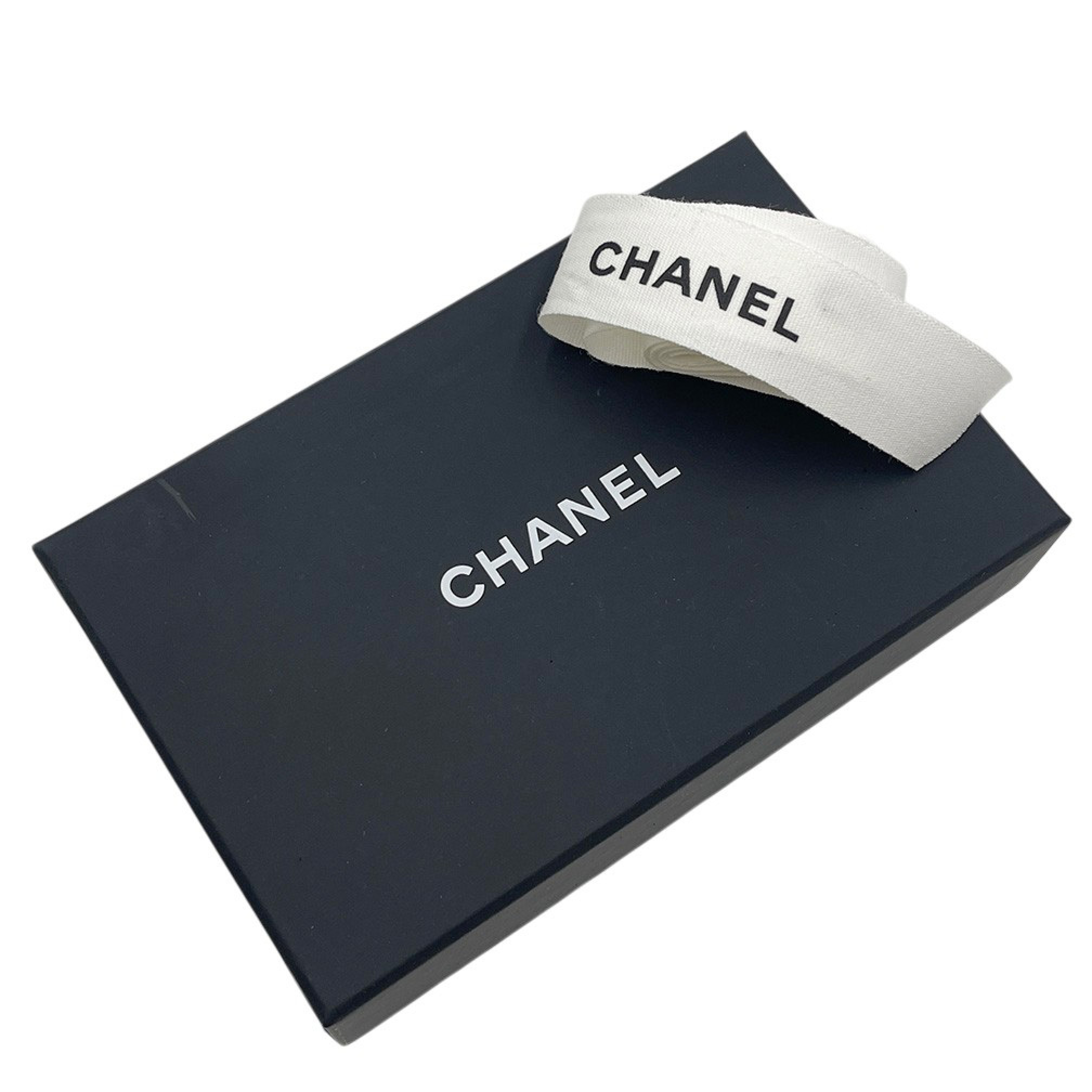 Women's Card Case, Business Card Holder, Lambskin Leather, Genuine Leather, Logo, Coco Mark CC, Black. — view 11