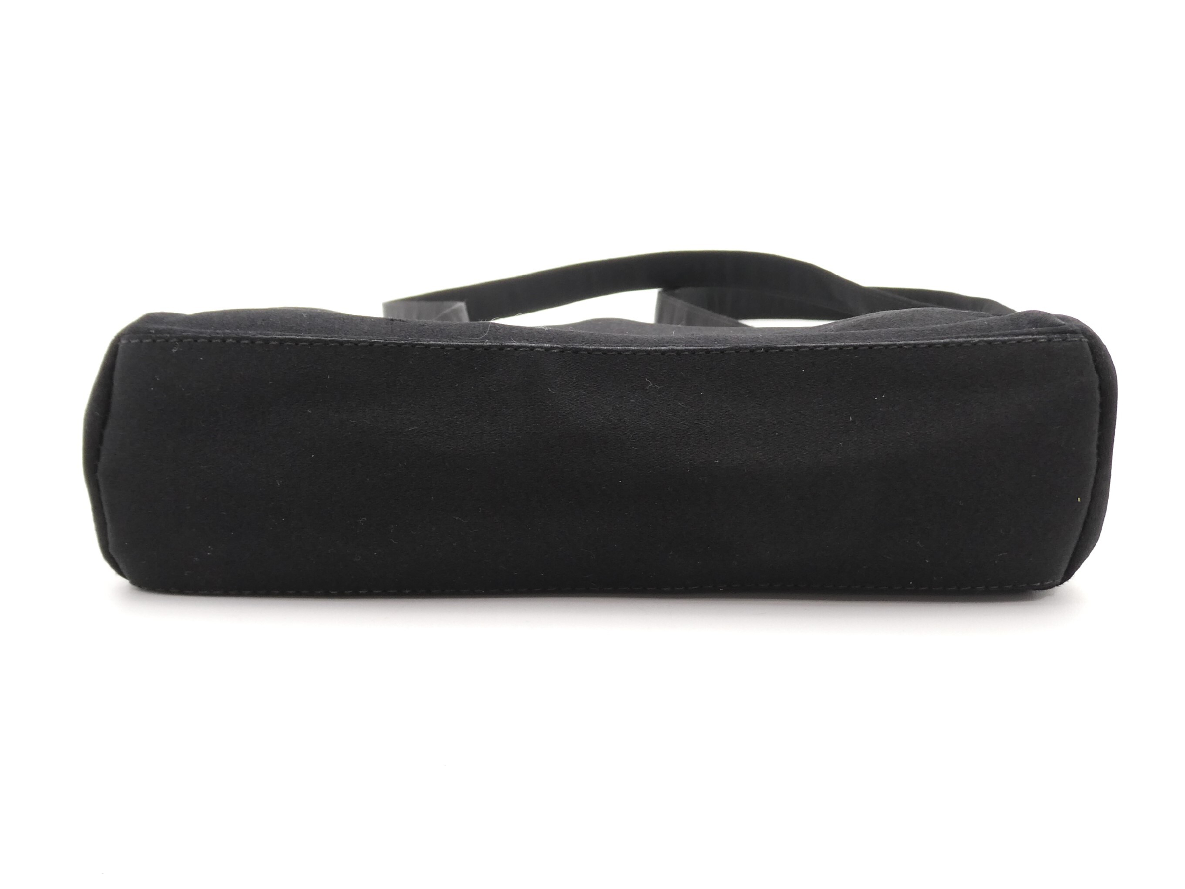 Coco Mark Satin Ribbon Clasp Shoulder Bag — view 5