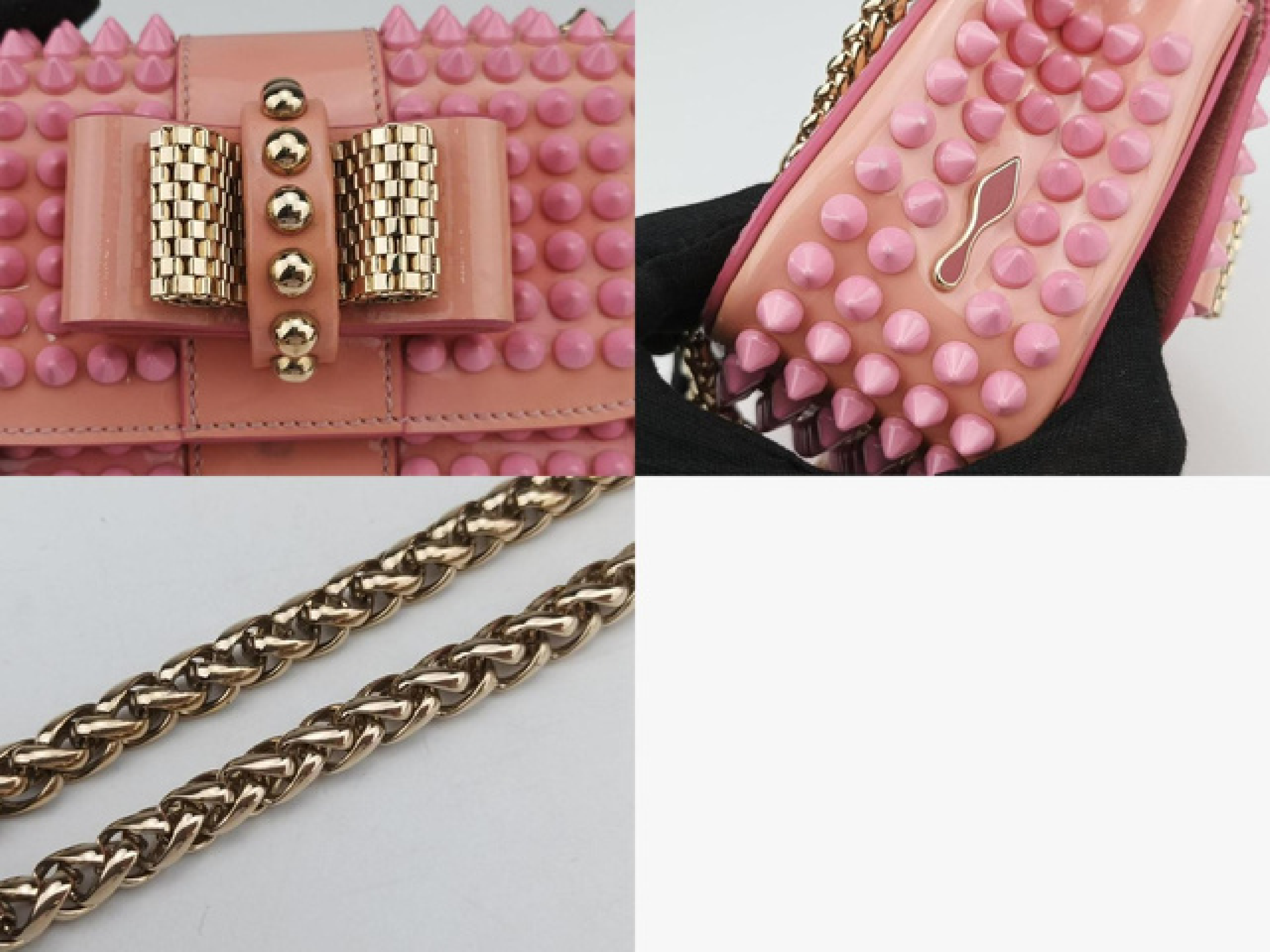 Sweet Charity Scarab Spike Patent Shoulder Bag — view 6