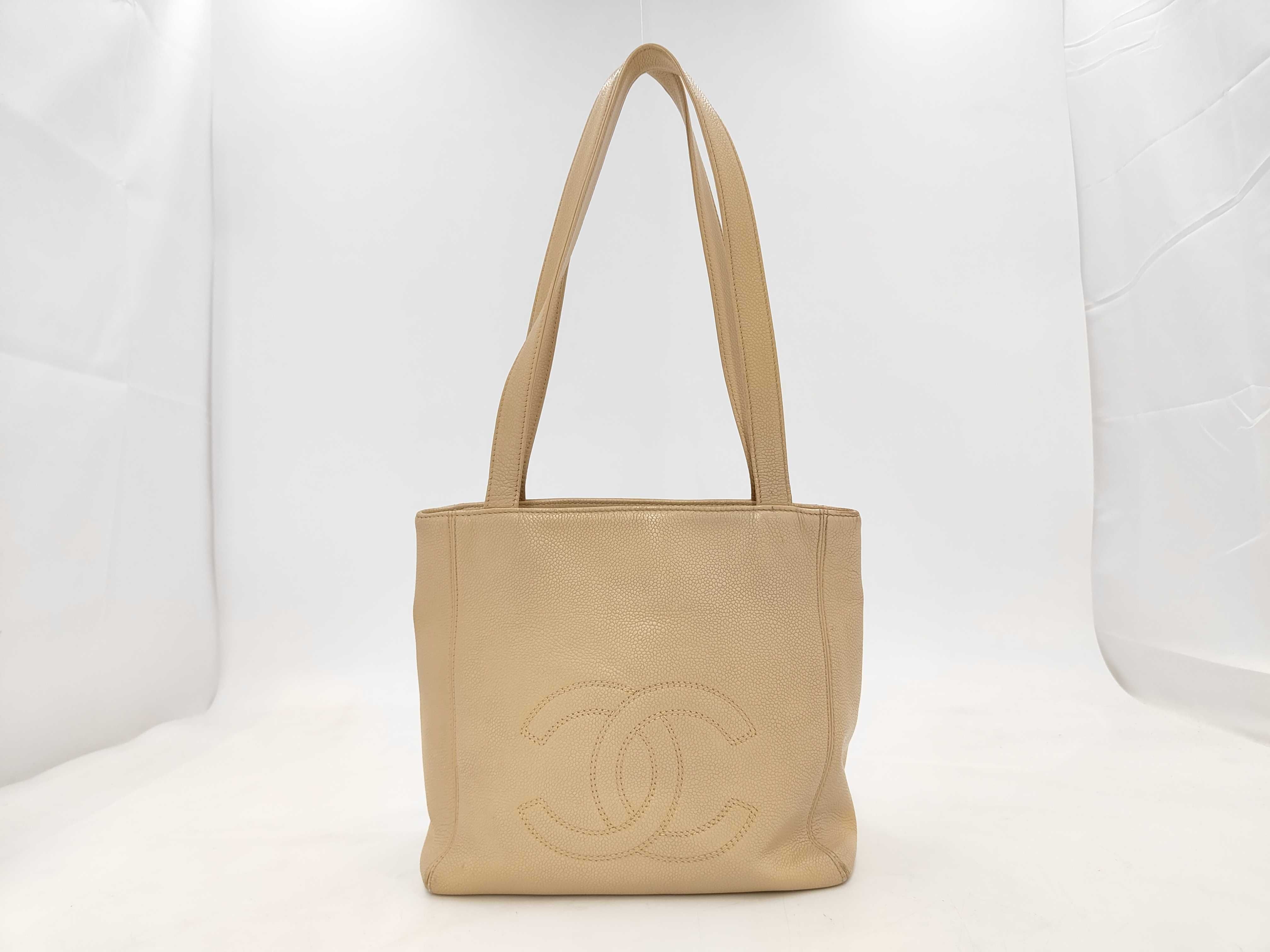 Coco Mark Caviar Skin Shoulder Bag (with serial card and sticker)