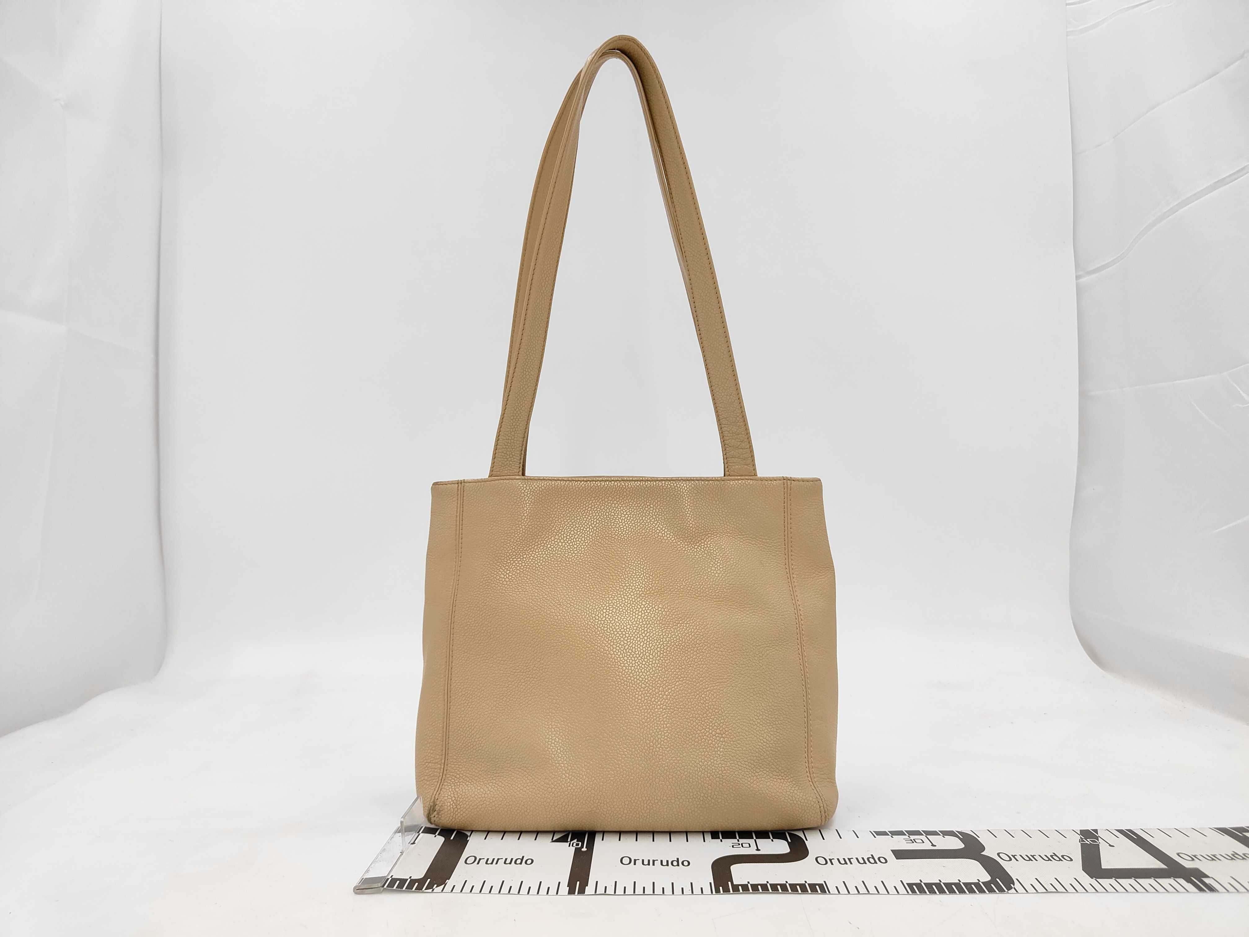 Coco Mark Caviar Skin Shoulder Bag (with serial card and sticker) — view 2