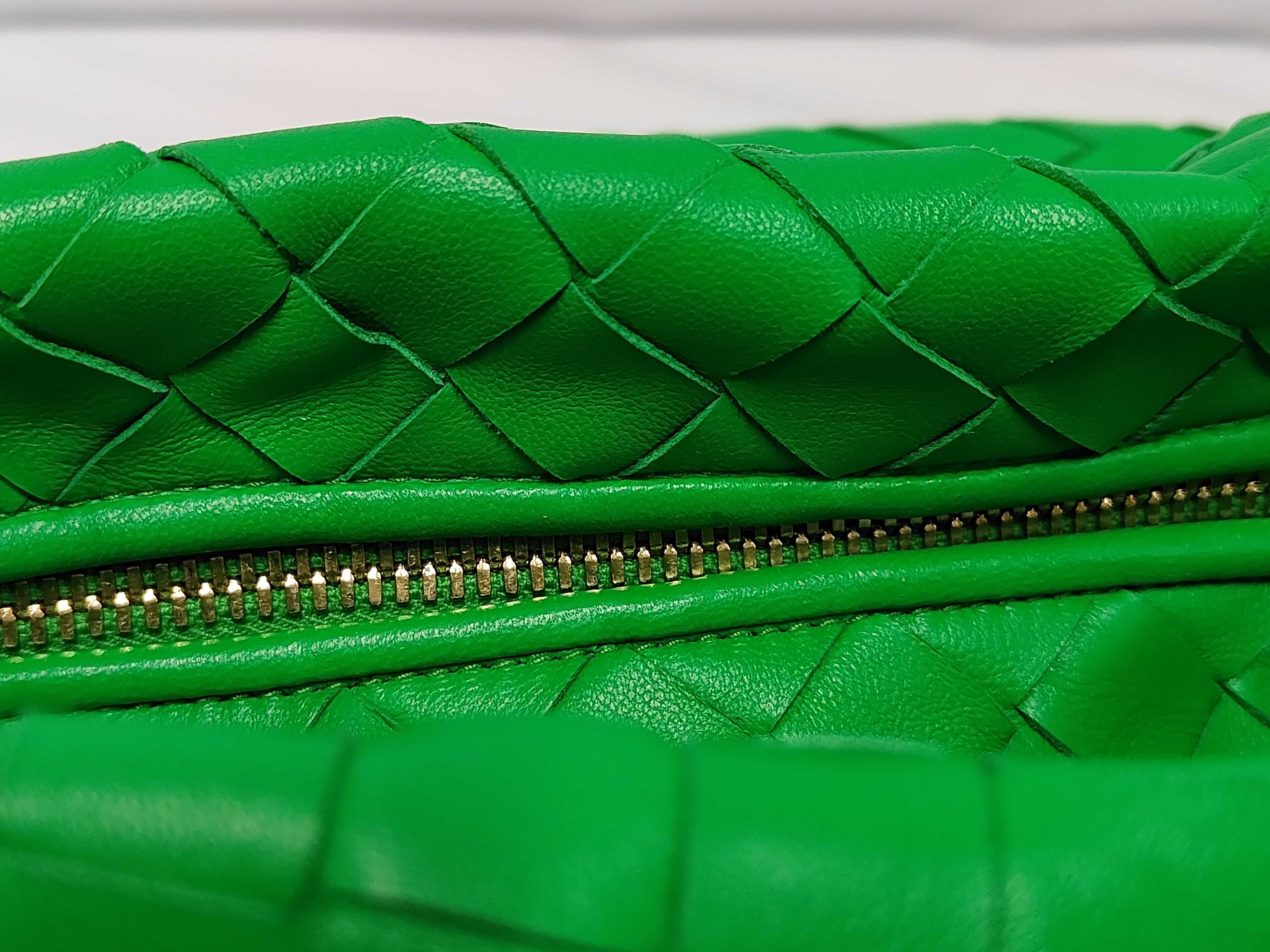 Intrecciato Mini Jodie Green Handbag — view 8