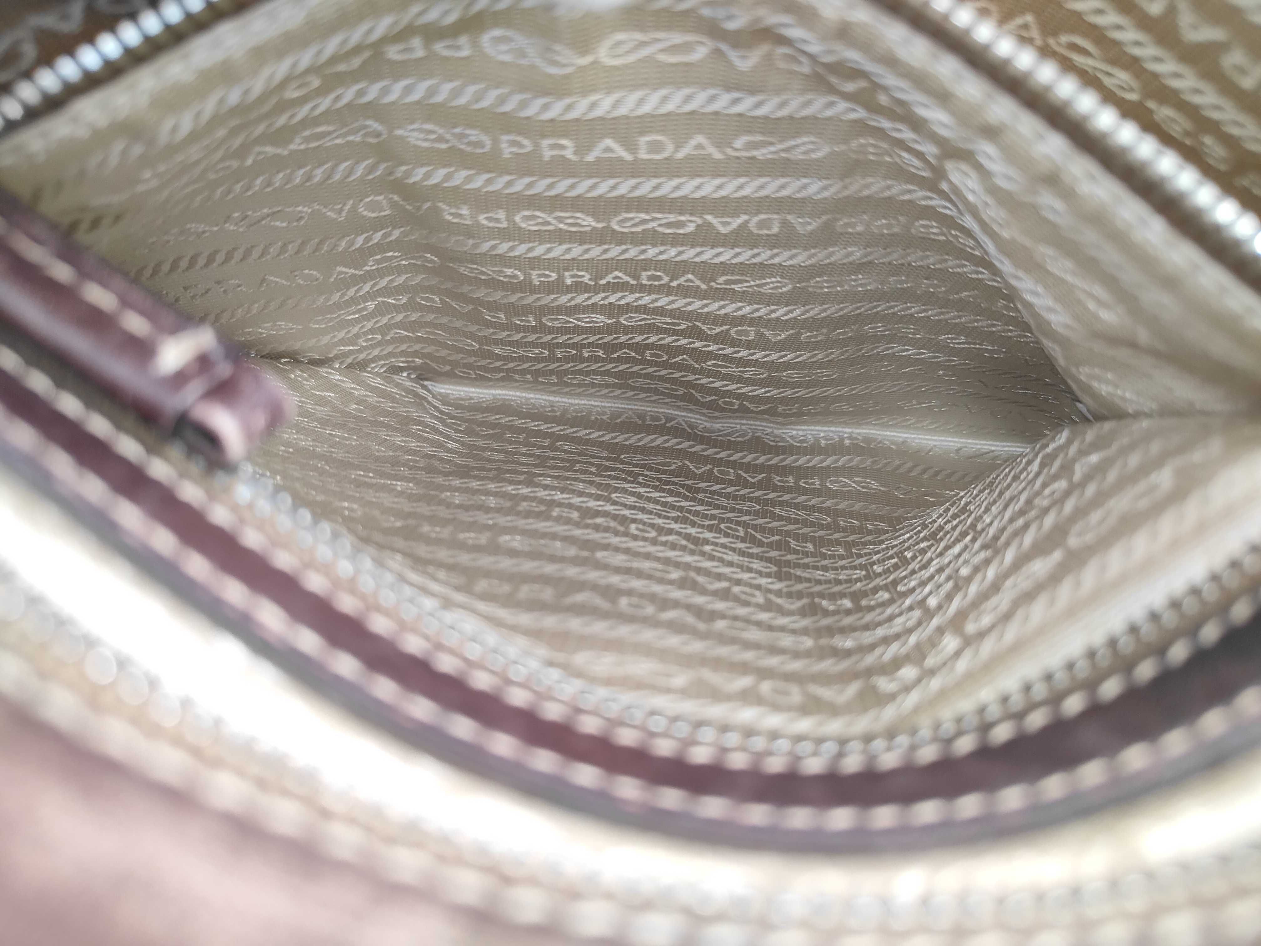 Shoulder Bag Jacquard Canvas Leather Brown Shoulder Bag — view 11