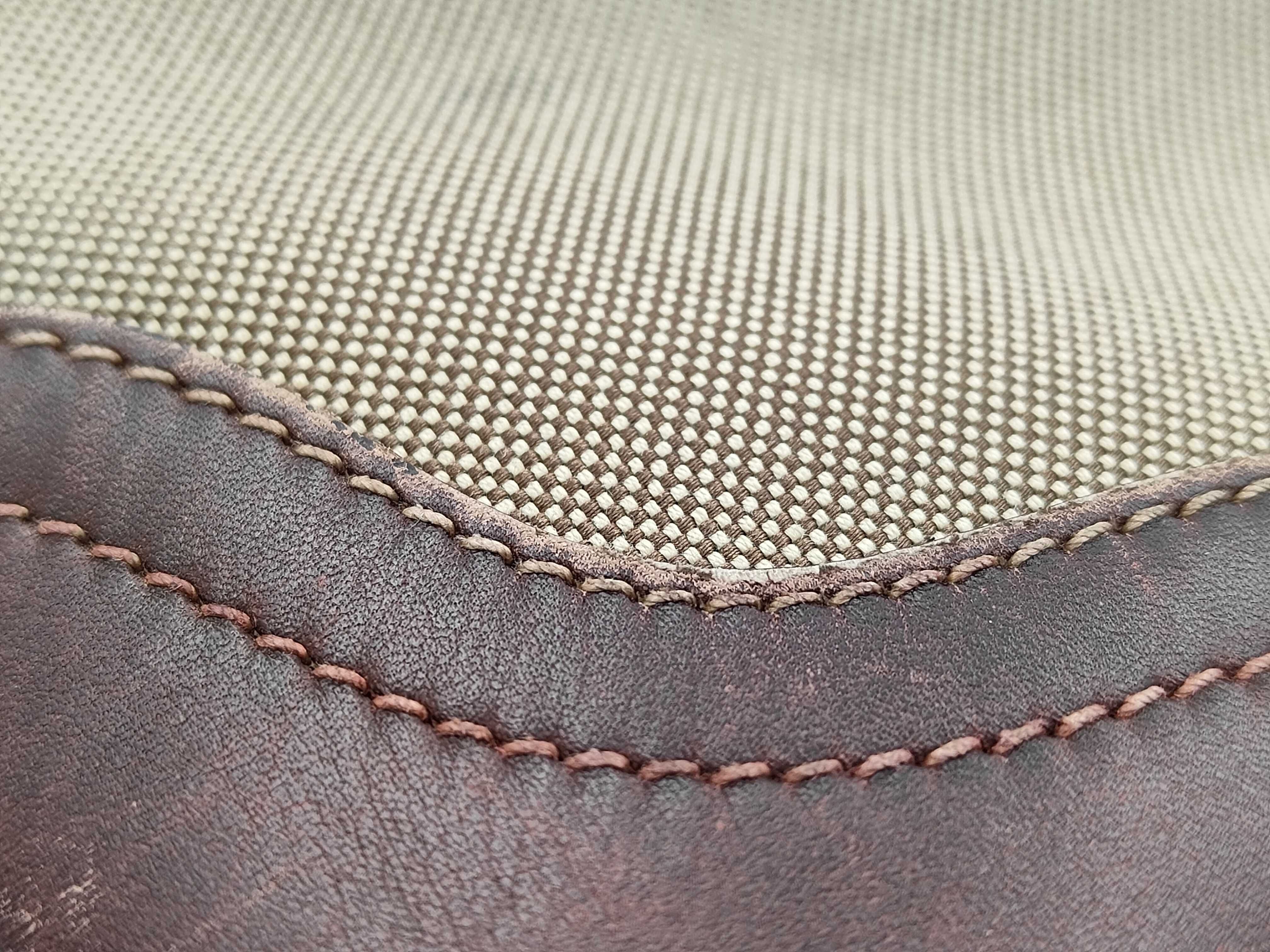 Shoulder Bag Jacquard Canvas Leather Brown Shoulder Bag — view 15