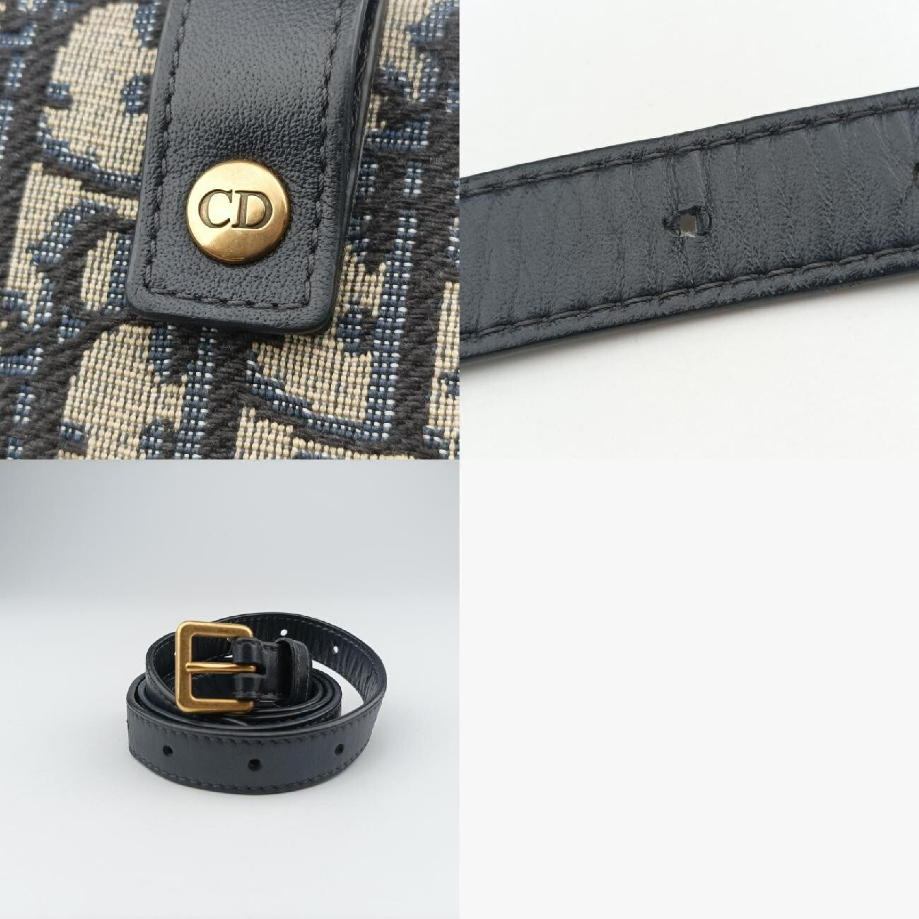 Saddle Navy x Gray Jacquard 12-MA-0252 Waist Bag — view 11