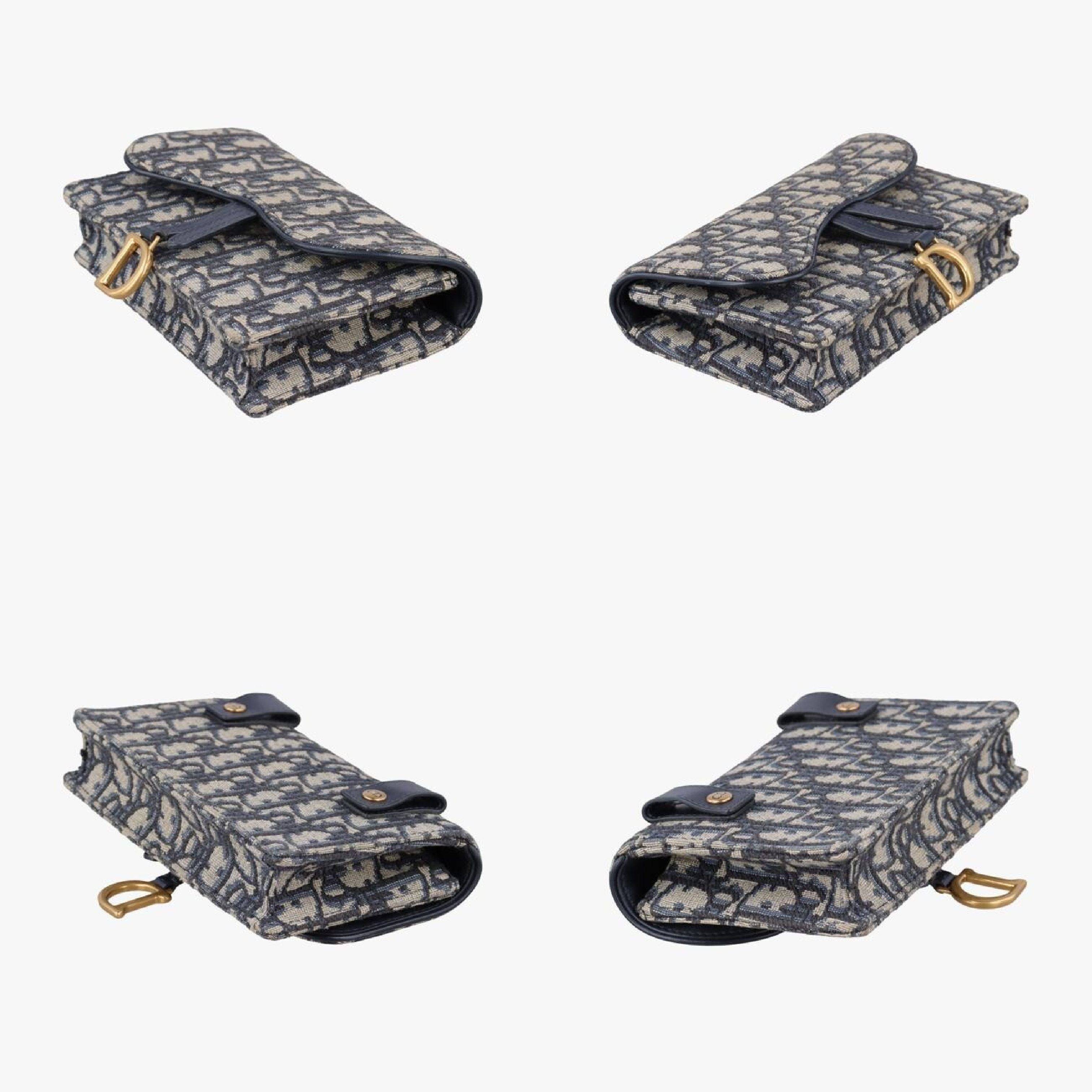 Saddle Navy x Gray Jacquard 12-MA-0252 Waist Bag — view 4