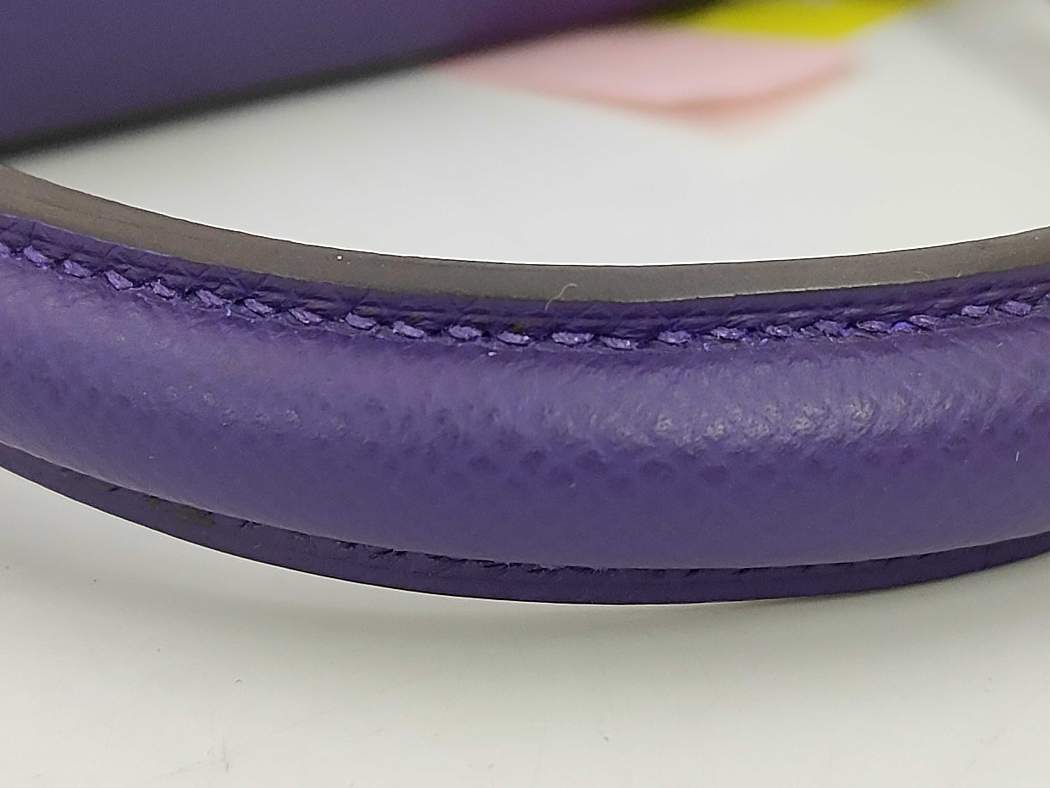 Kelly 25 Togo Purple SV G Stamp with Seal Shoulder Bag — view 4