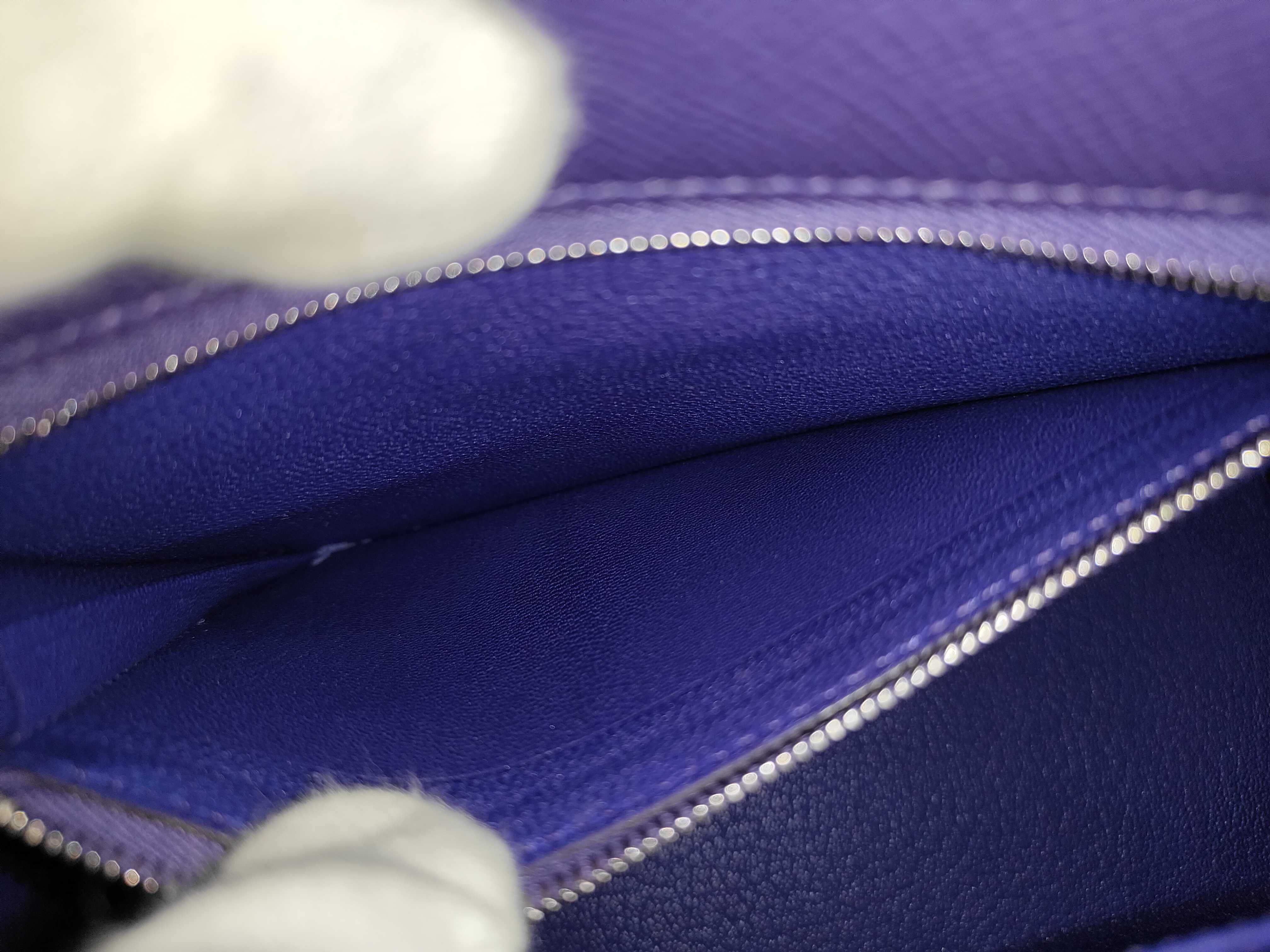 Kelly 25 Togo Purple SV G Stamp with Seal Shoulder Bag — view 10