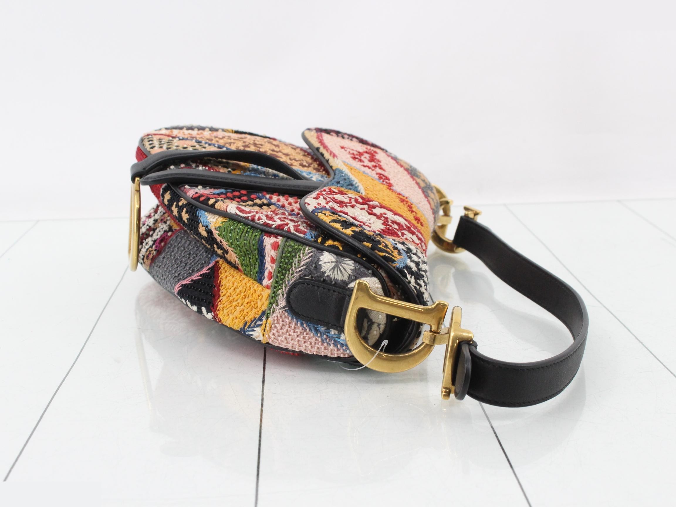 Saddle bag, embroidered, one-shoulder bag — view 3