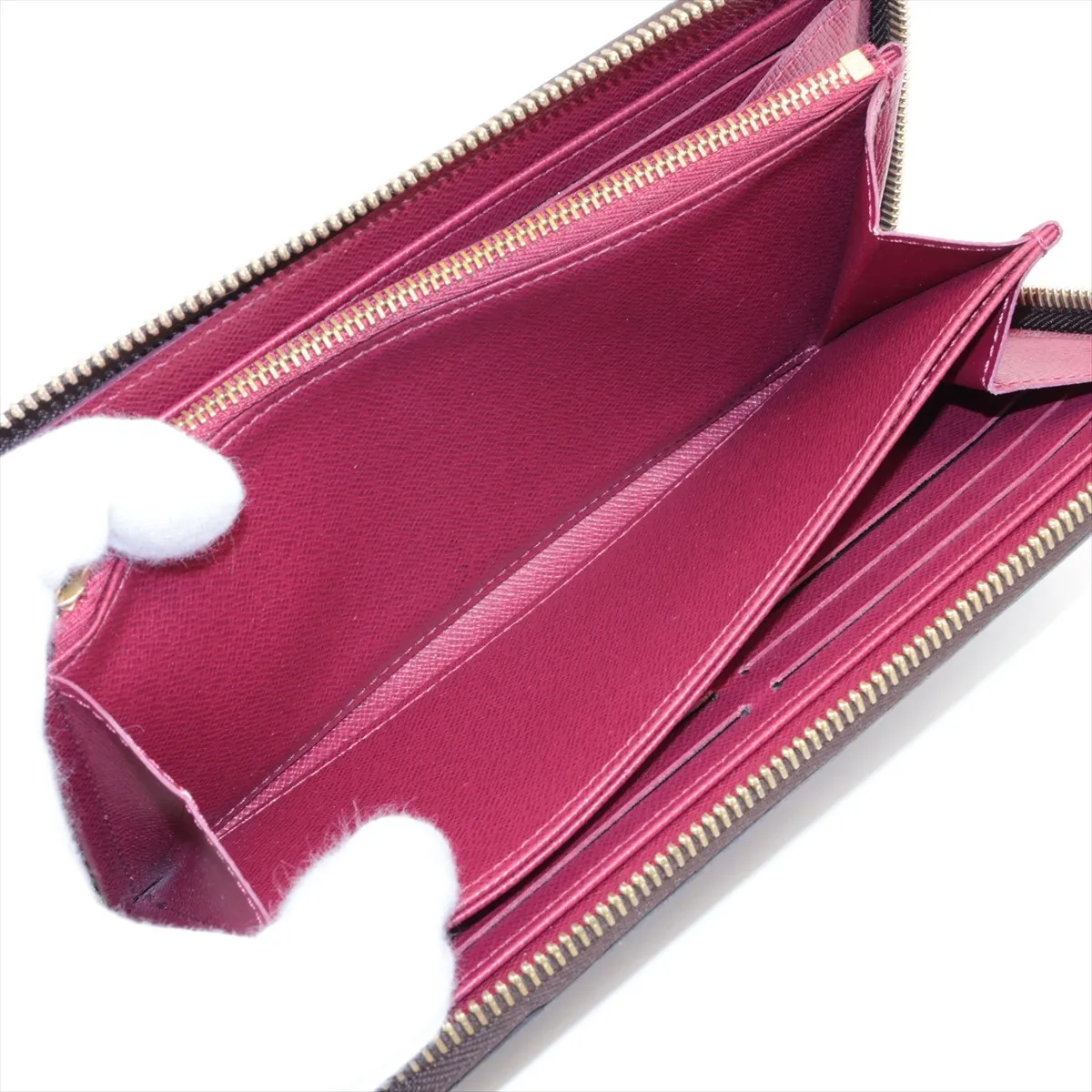 Monogram Zippy Wallet M41895 Fuchsia Round Zip Wallet (RFID detected) — view 5
