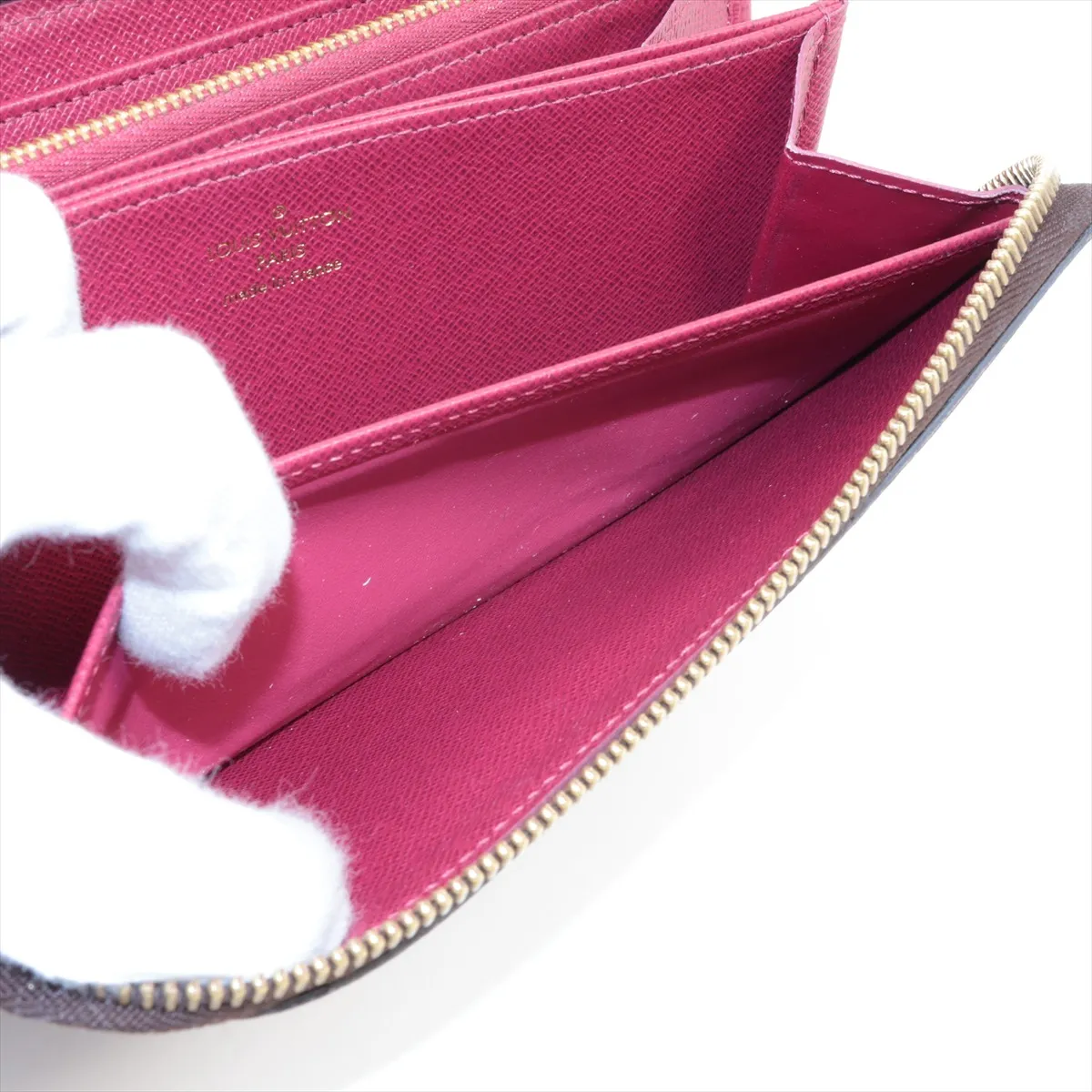 Monogram Zippy Wallet M41895 Fuchsia Round Zip Wallet (RFID detected) — view 7