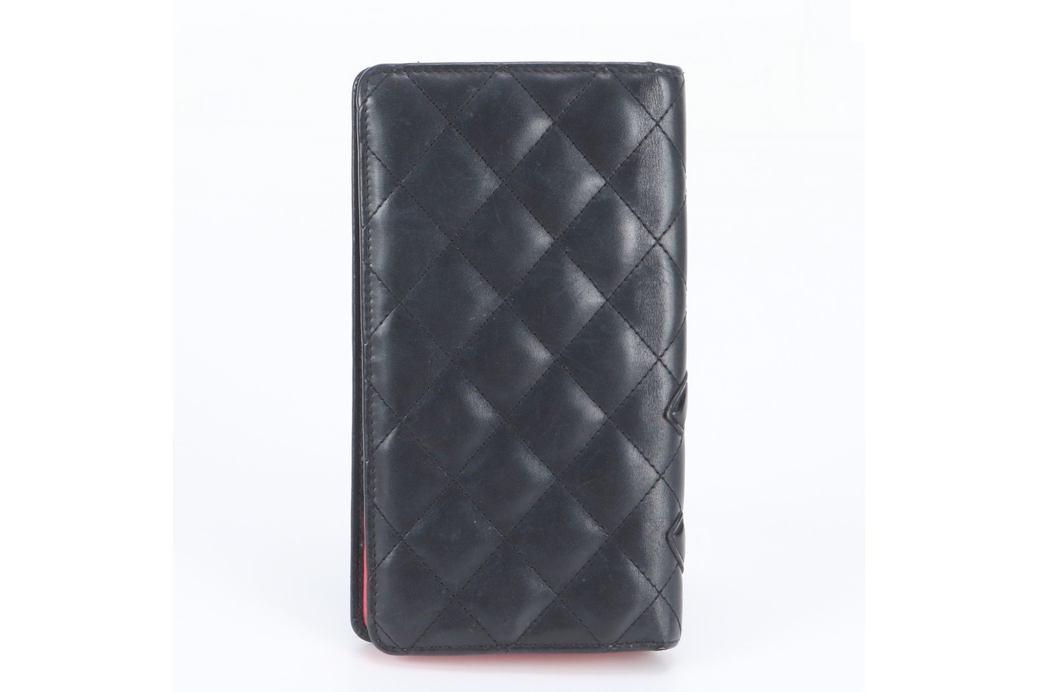 Cambon Line Leather Long Wallet with Guarantee and Serial Number Sticker — view 2