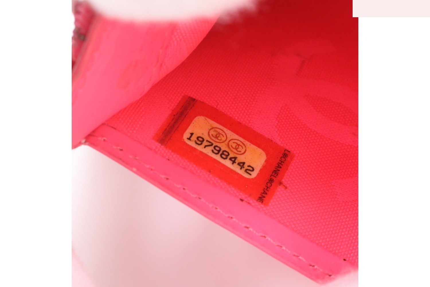 Cambon Line Leather Long Wallet with Guarantee and Serial Number Sticker — view 11