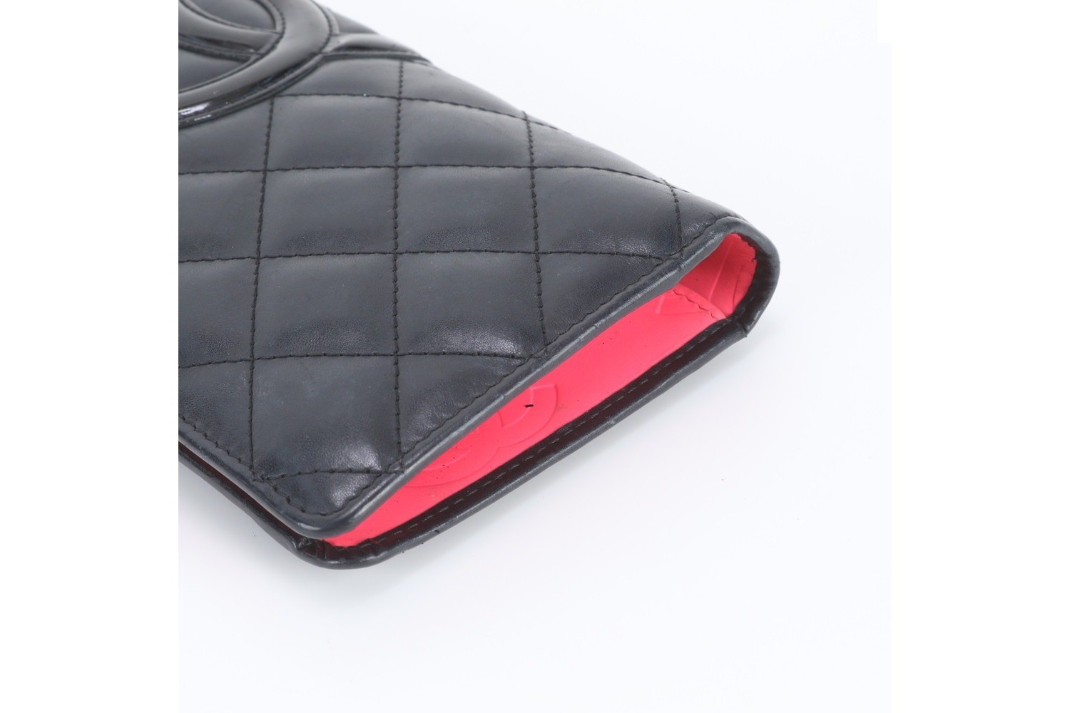 Cambon Line Leather Long Wallet with Guarantee and Serial Number Sticker — view 3