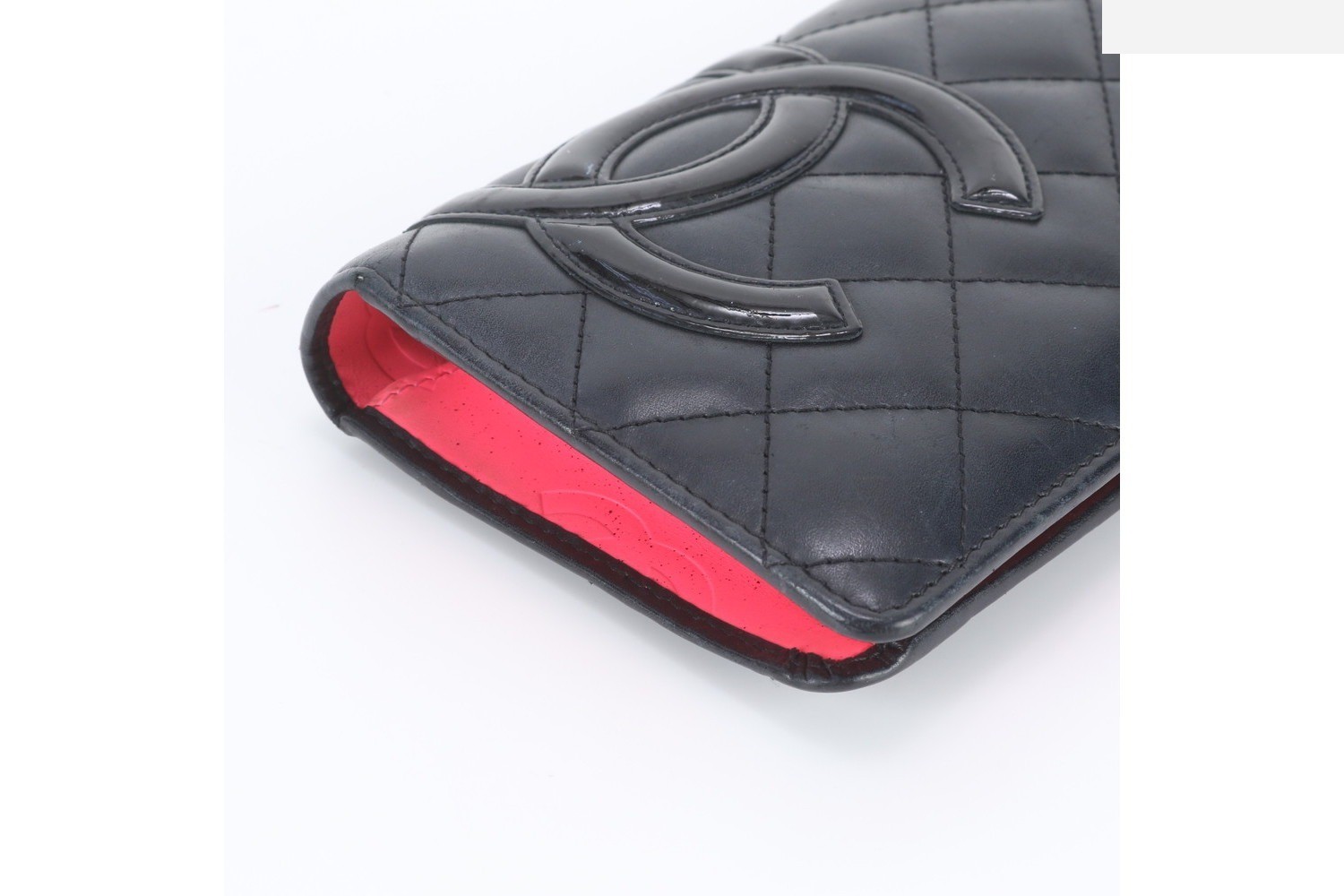 Cambon Line Leather Long Wallet with Guarantee and Serial Number Sticker — view 4