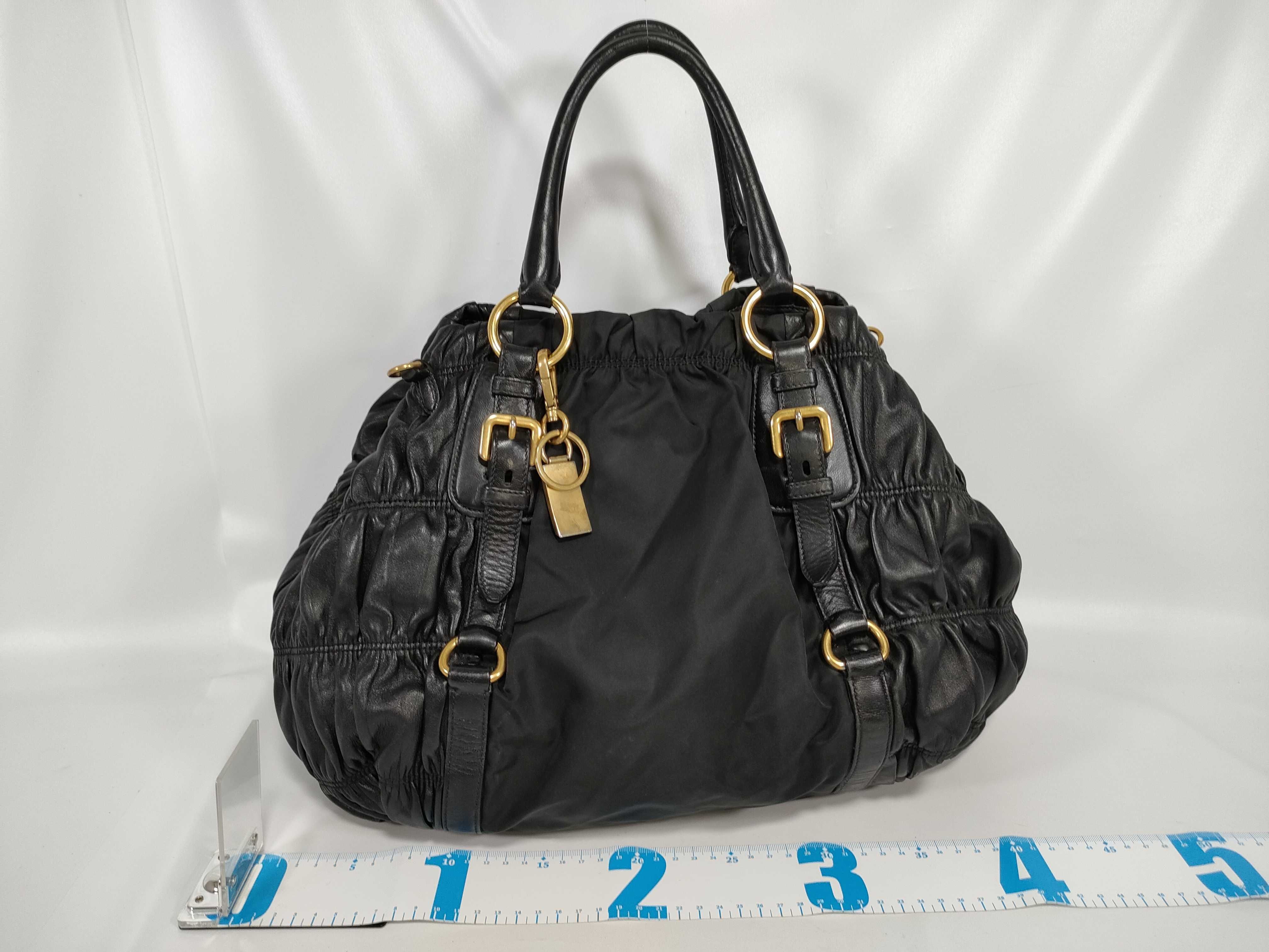 Gaufre Black Tote Bag (Handbag) — view 2
