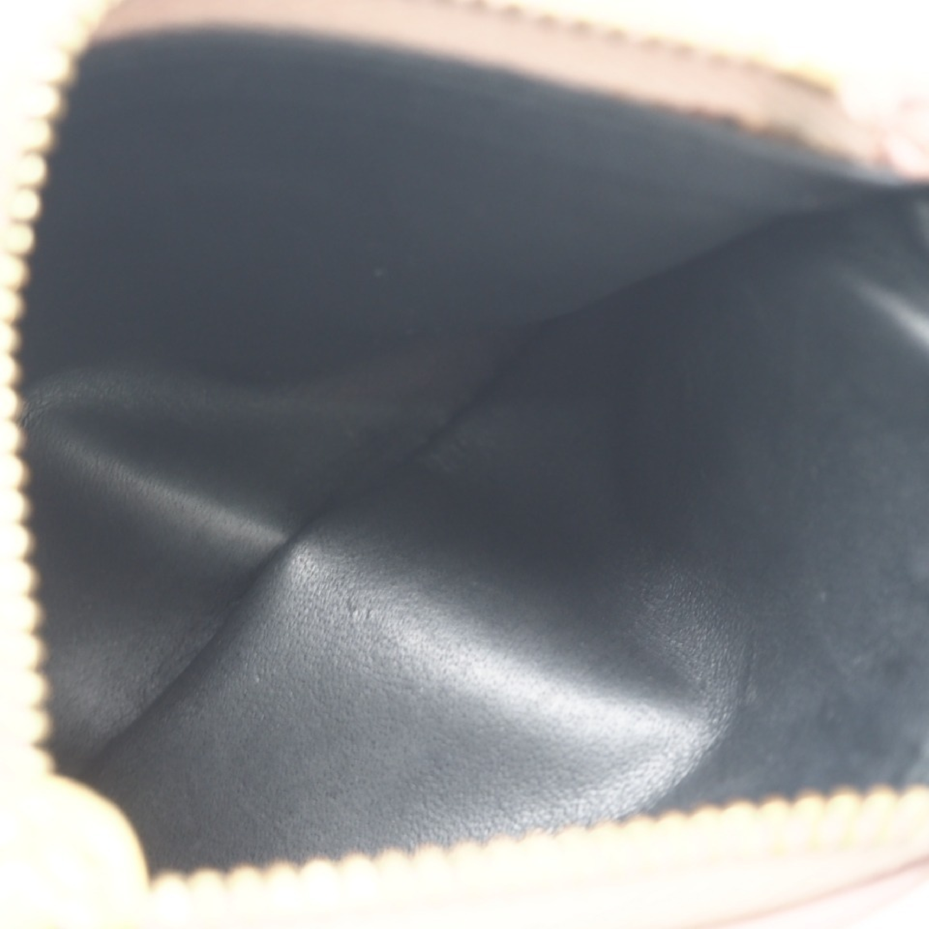 Leather Linen Compact Wallet, Pink — view 11