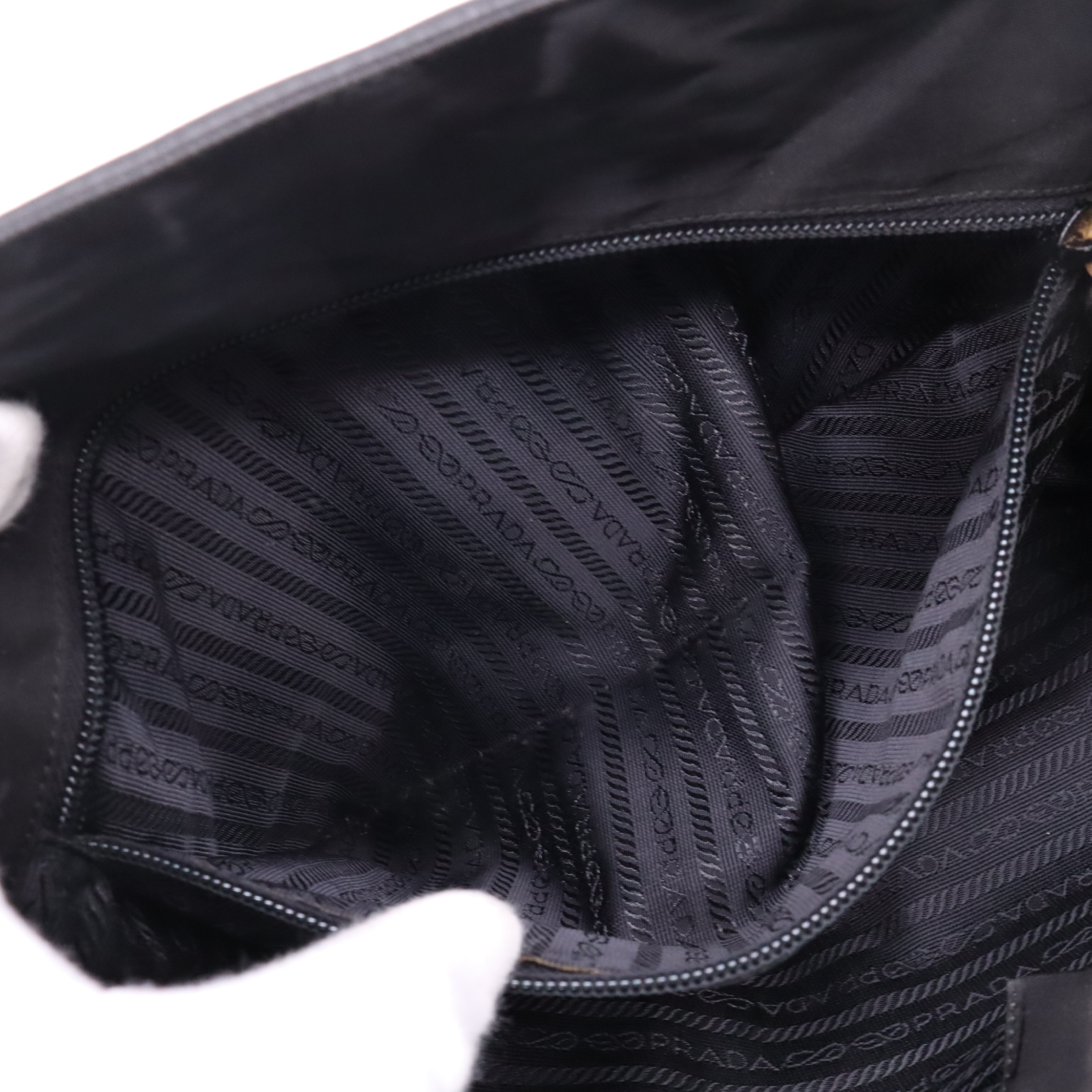 Nylon Tote Bag, Black Tote Bag — view 10
