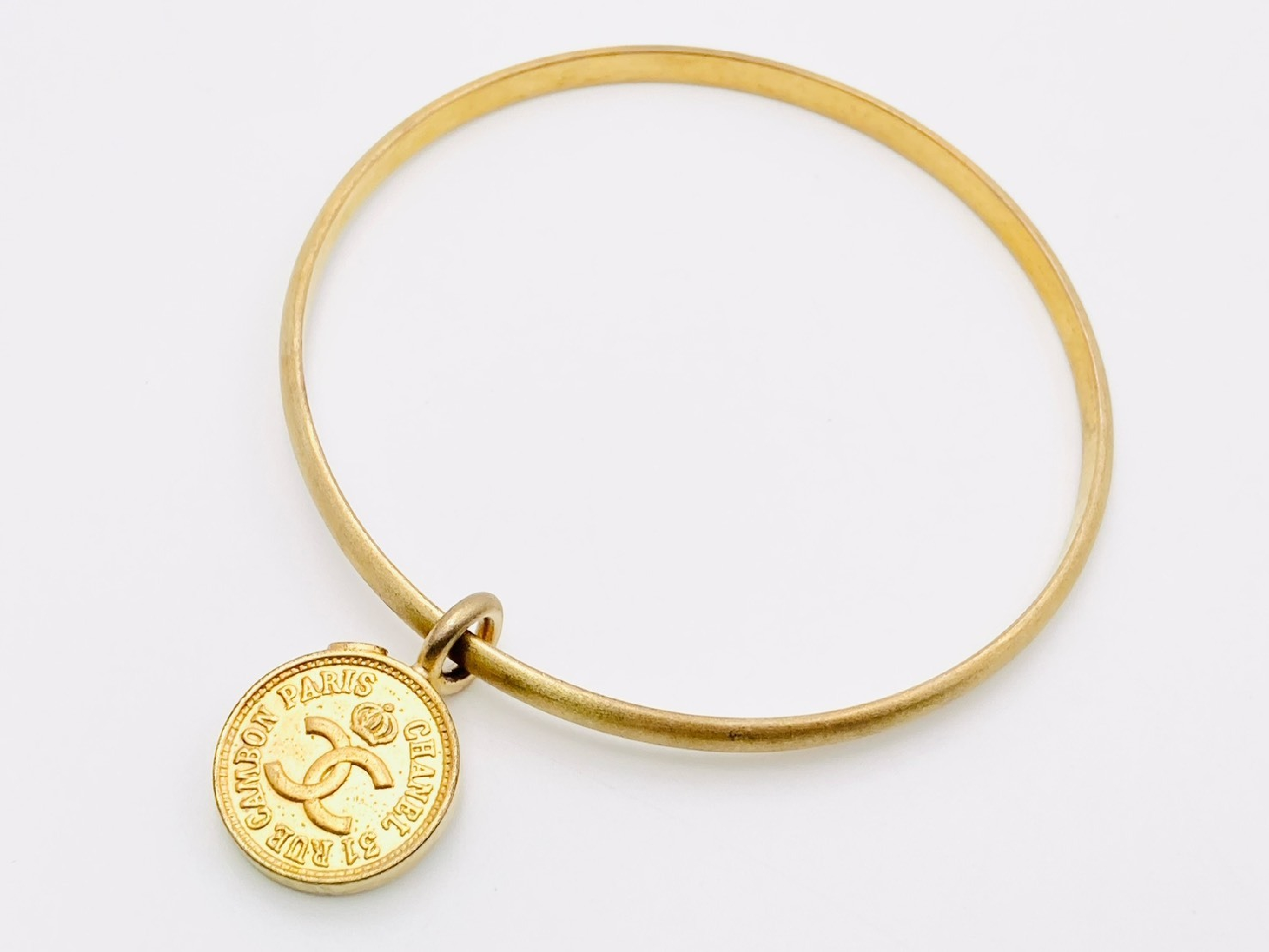 31 RUE CAMBON Coco Mark Mademoiselle Medal Coin 95C Bracelet/Bangle — view 2