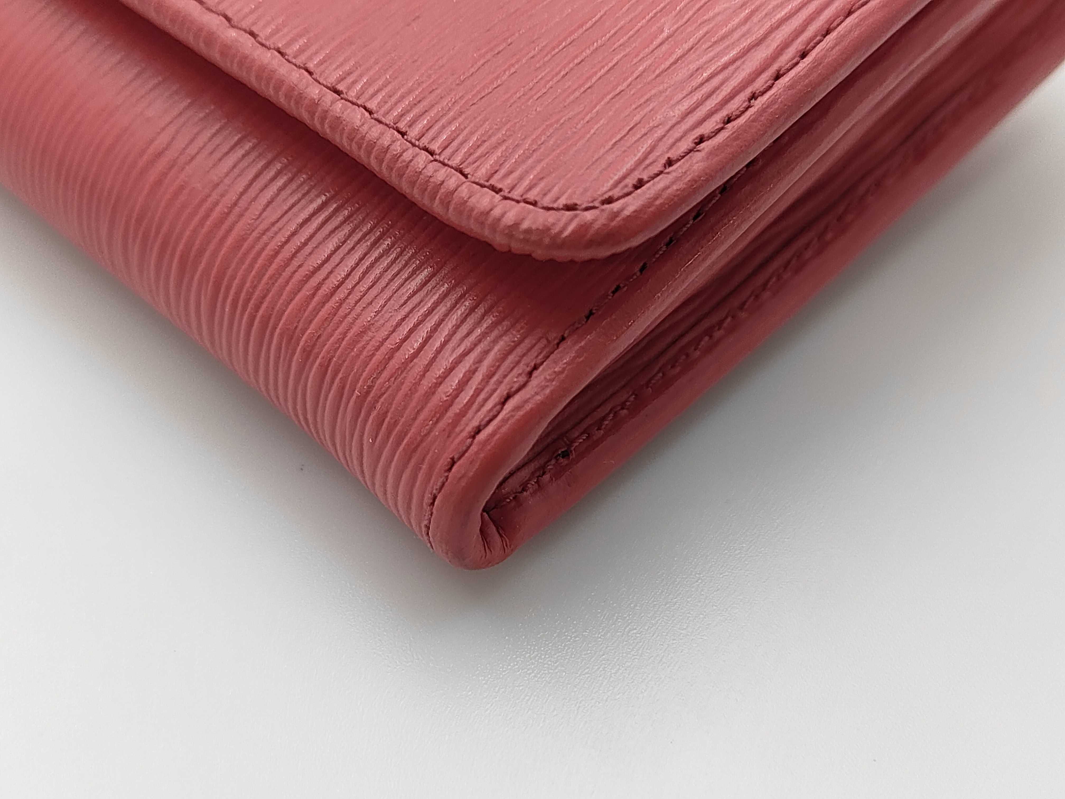 Pink Calfskin Long Wallet 1MH132 — view 3