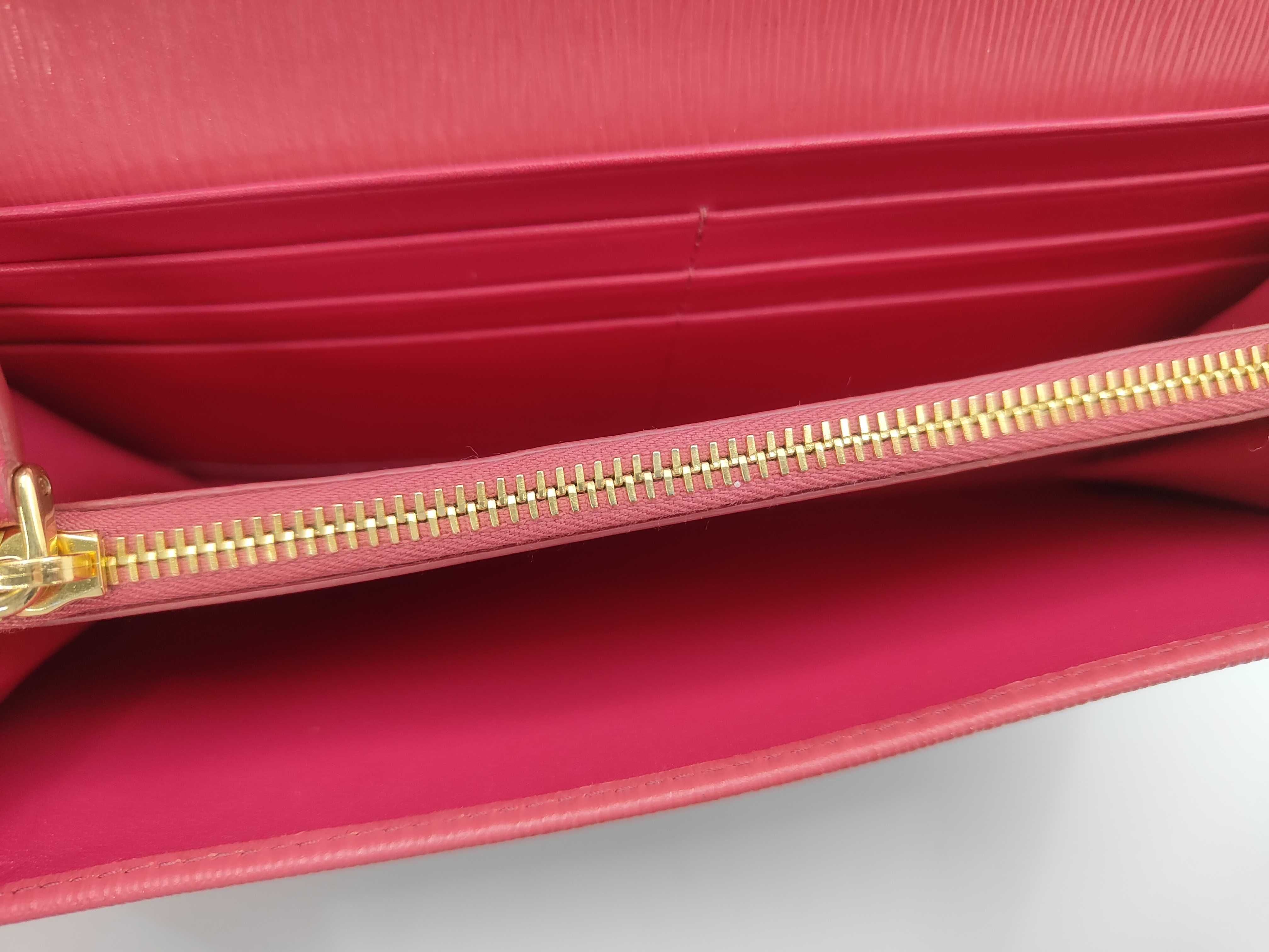 Pink Calfskin Long Wallet 1MH132 — view 5