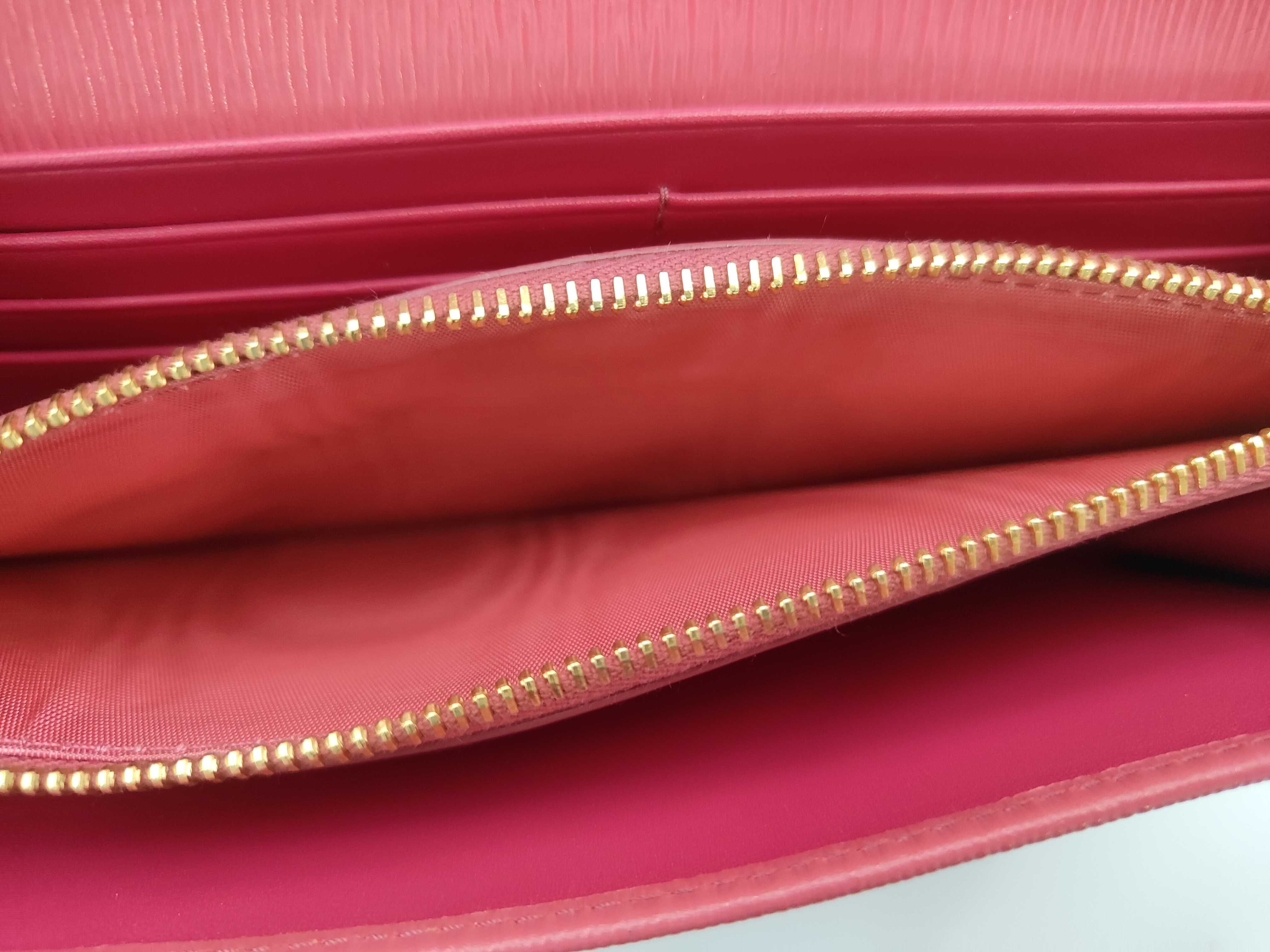 Pink Calfskin Long Wallet 1MH132 — view 6