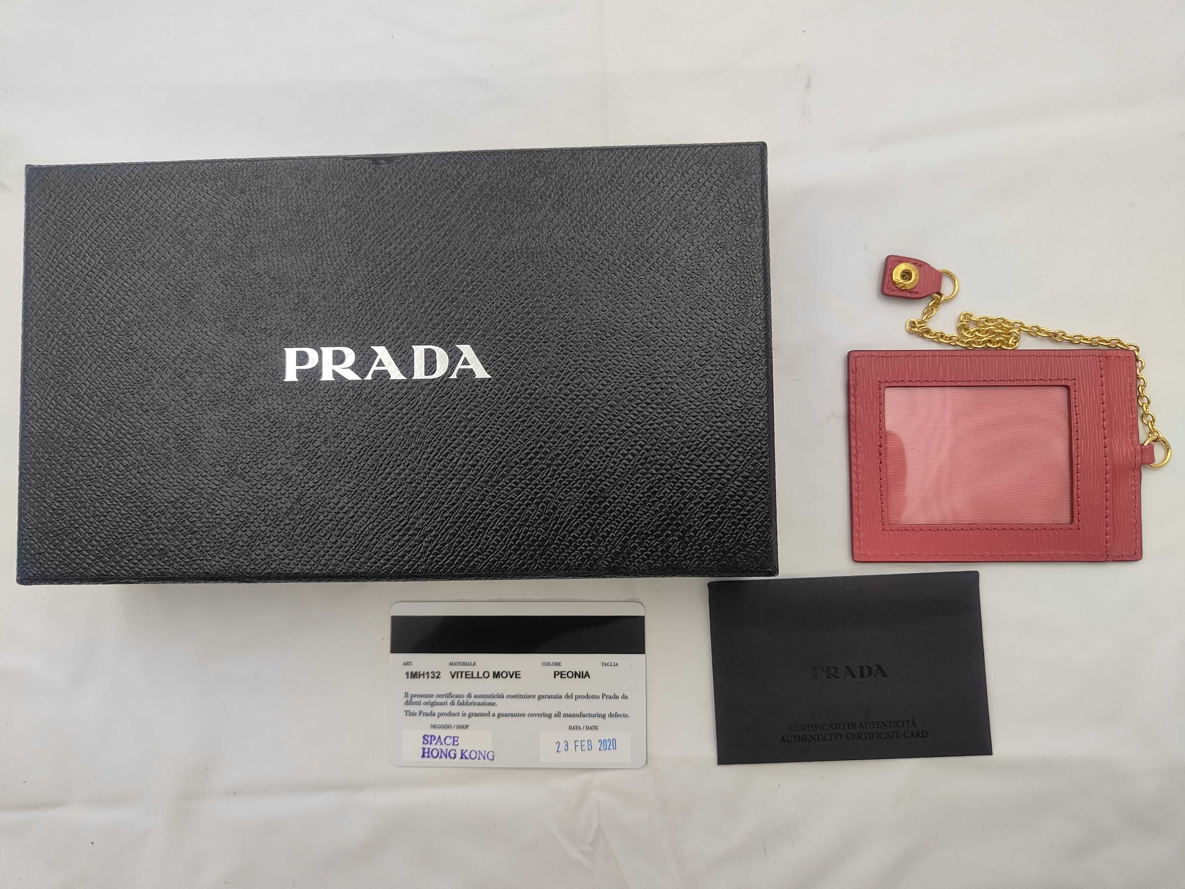 Pink Calfskin Long Wallet 1MH132 — view 8