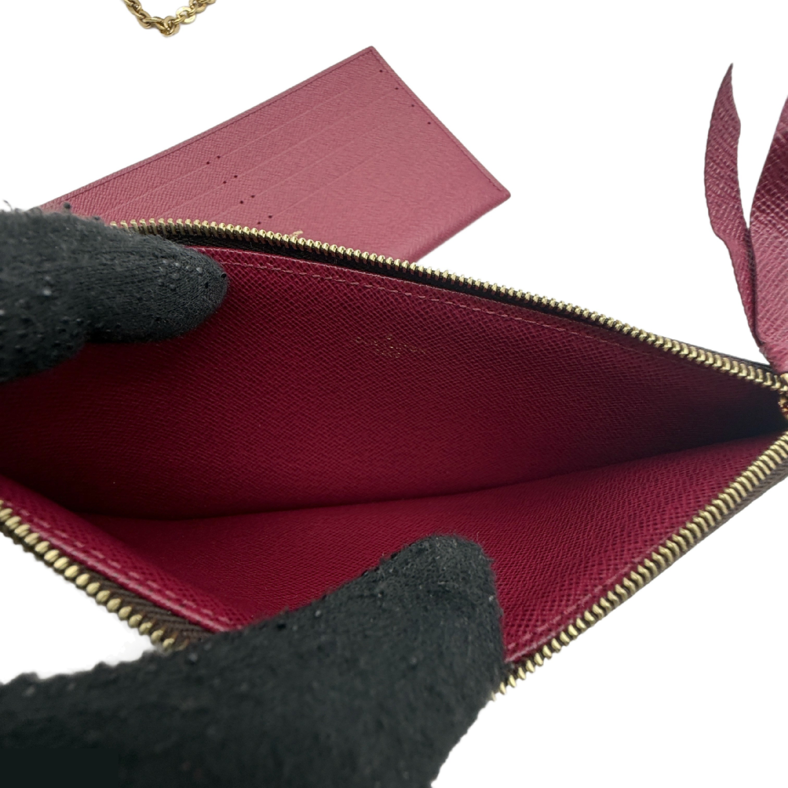 Monogram Pochette Felicie Chain Shoulder Bag — view 12