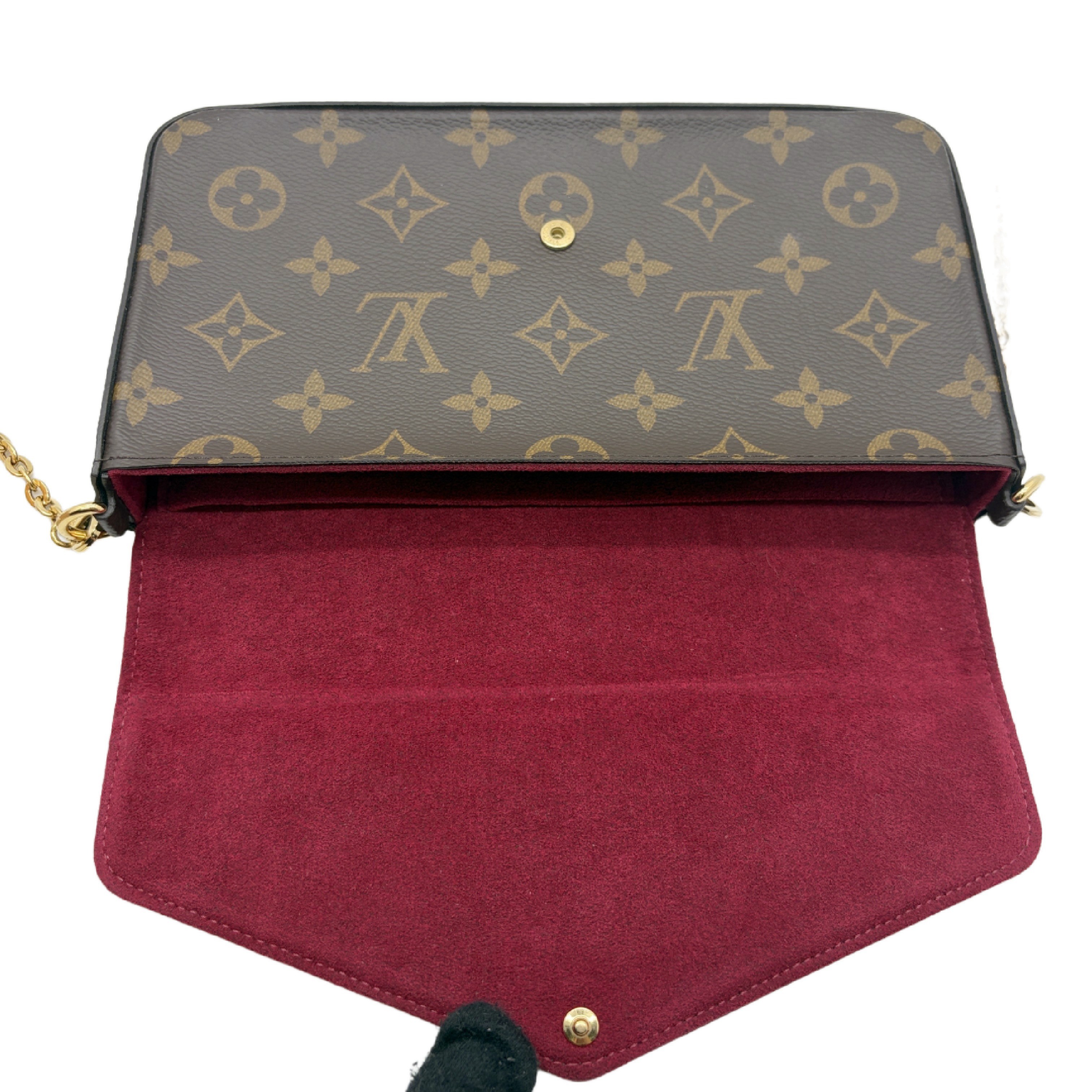 Monogram Pochette Felicie Chain Shoulder Bag — view 10