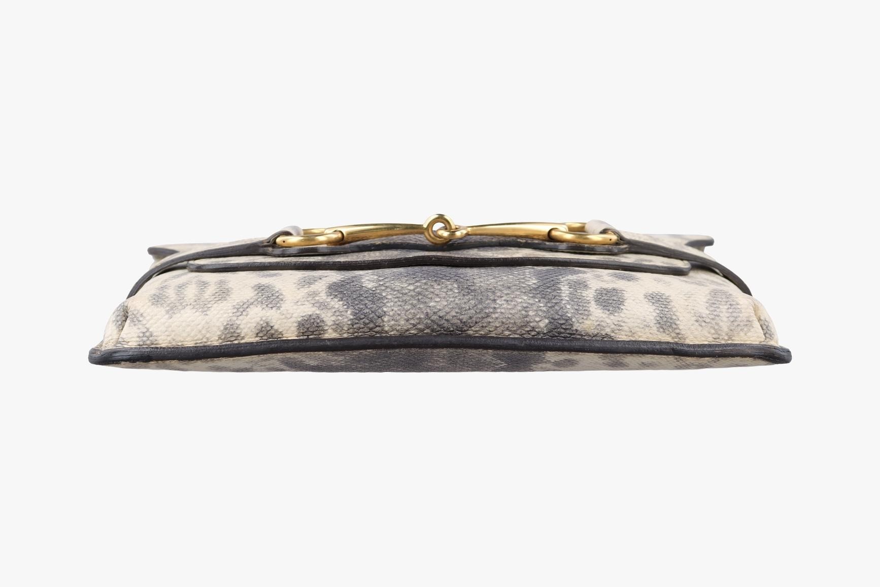 Horsebit Leather White x Gray — view 3