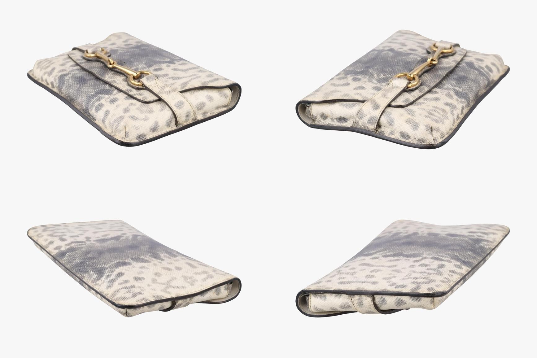 Horsebit Leather White x Gray — view 4