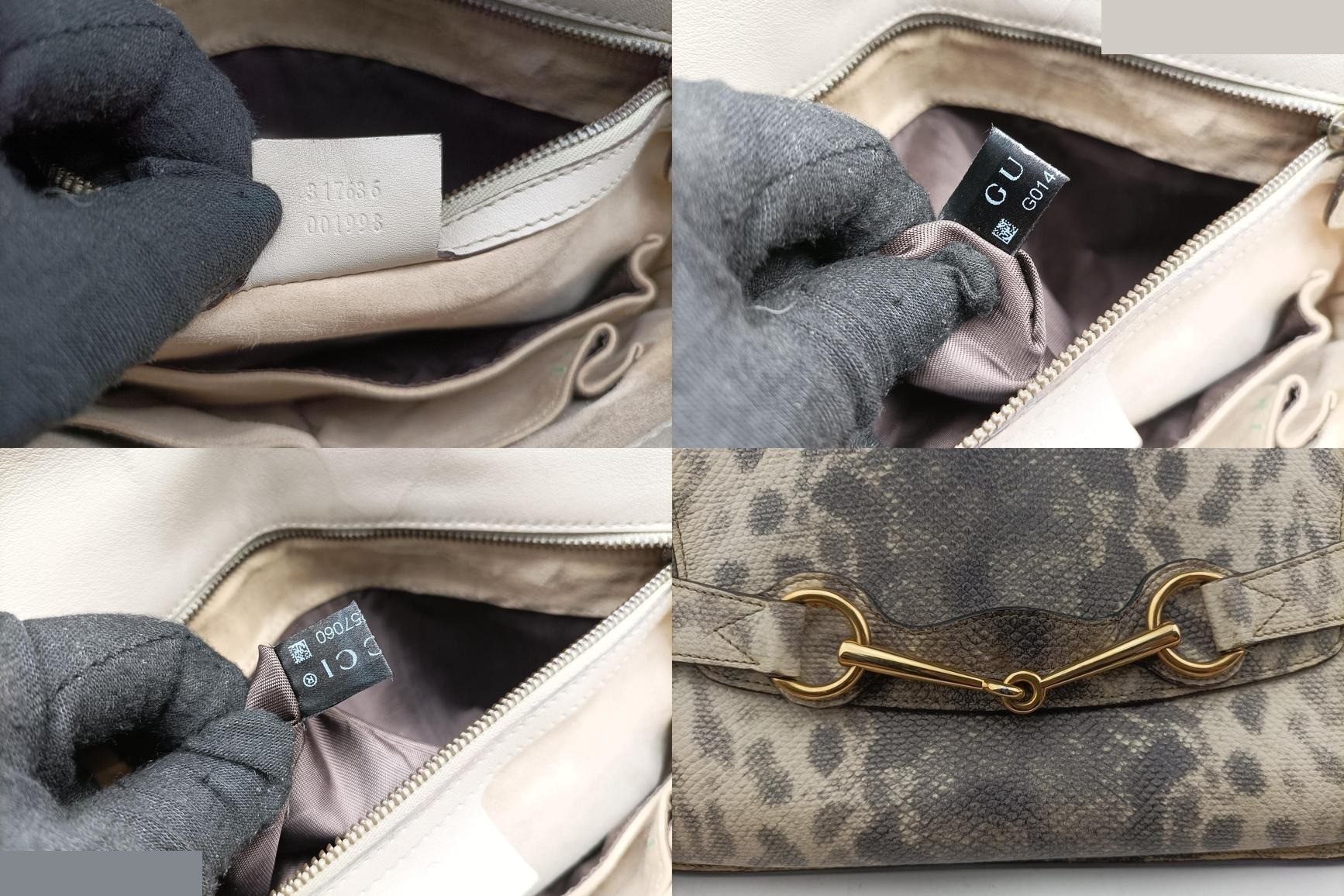 Horsebit Leather White x Gray — view 8