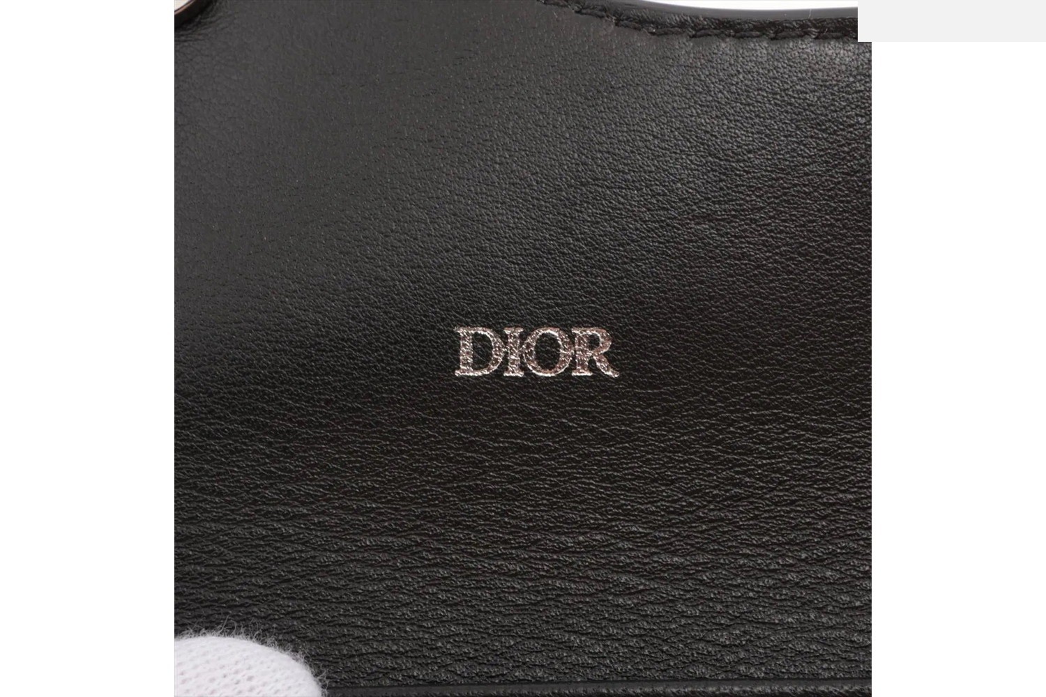 Oblique Leather Pouch Card Case - Black — view 5