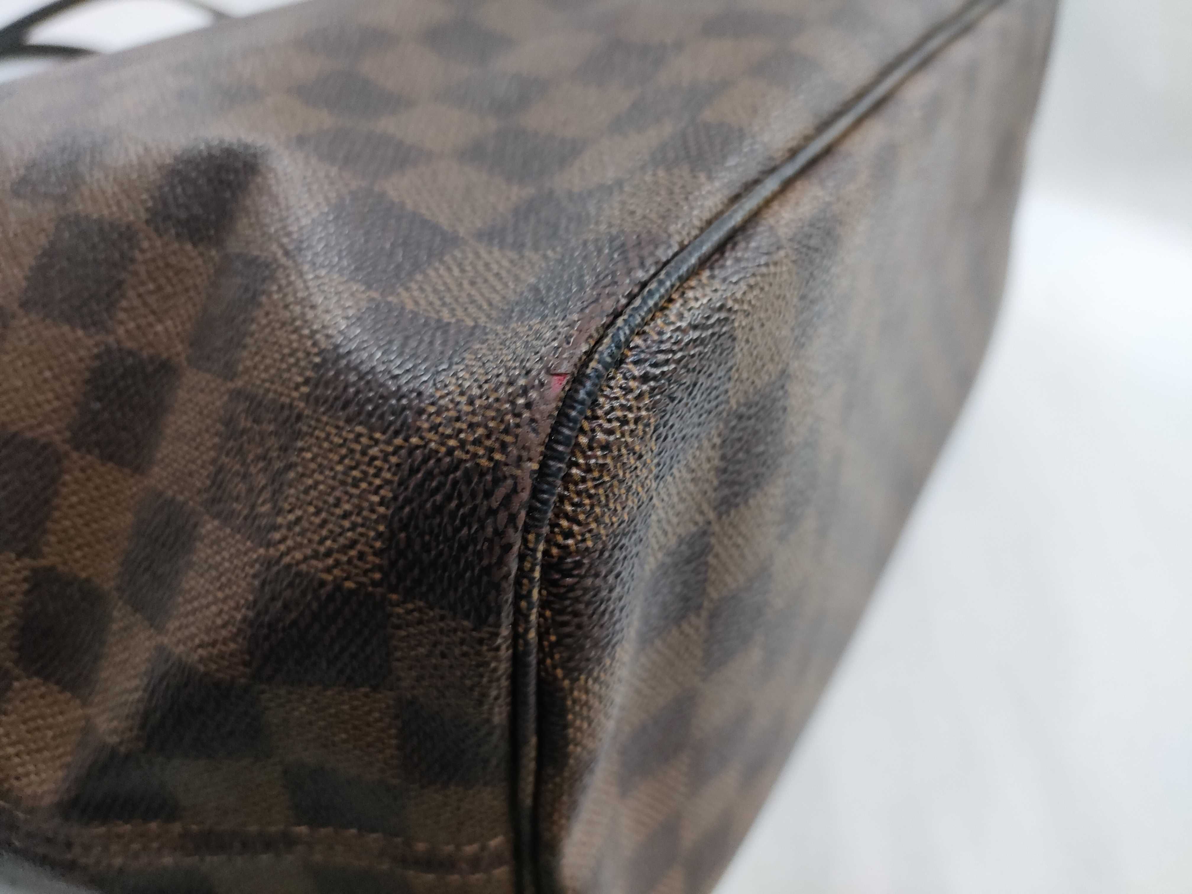 Damier PH - Neverfull Damier Ebene Brown Canvas MM Tote Bag — view 6