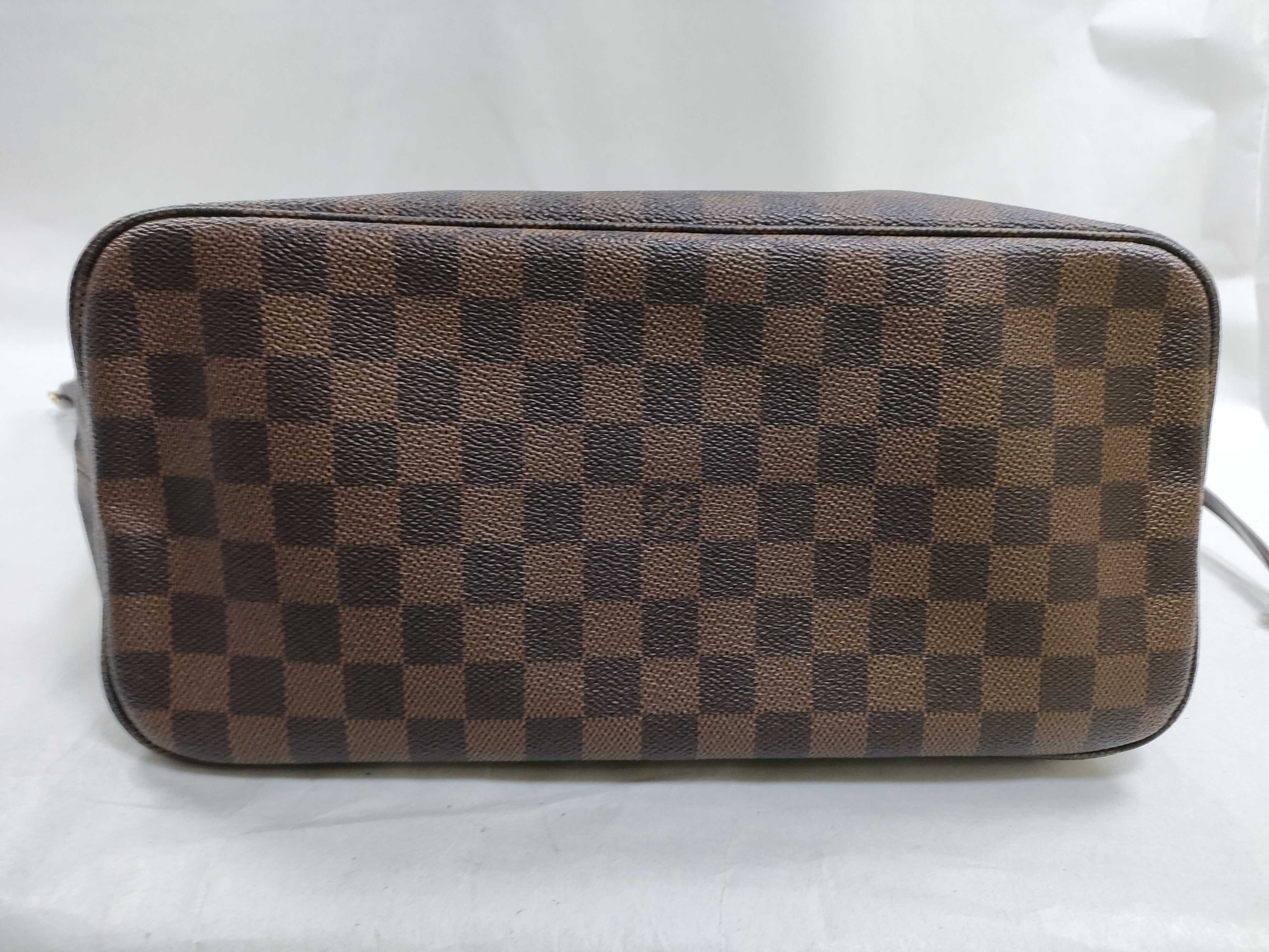Damier PH - Neverfull Damier Ebene Brown Canvas MM Tote Bag — view 7
