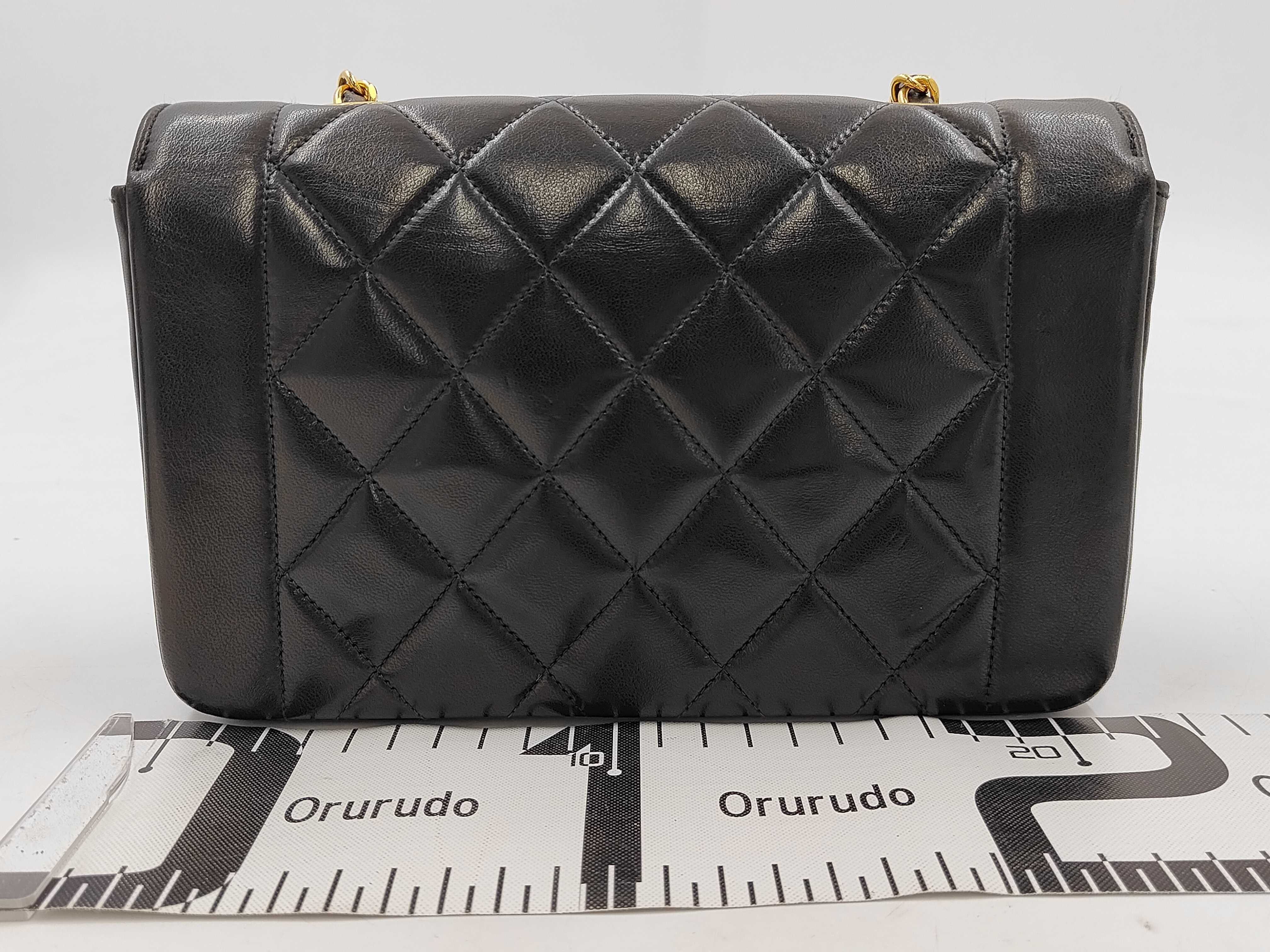 Lambskin Single Flap Diana Shoulder Bag — view 2