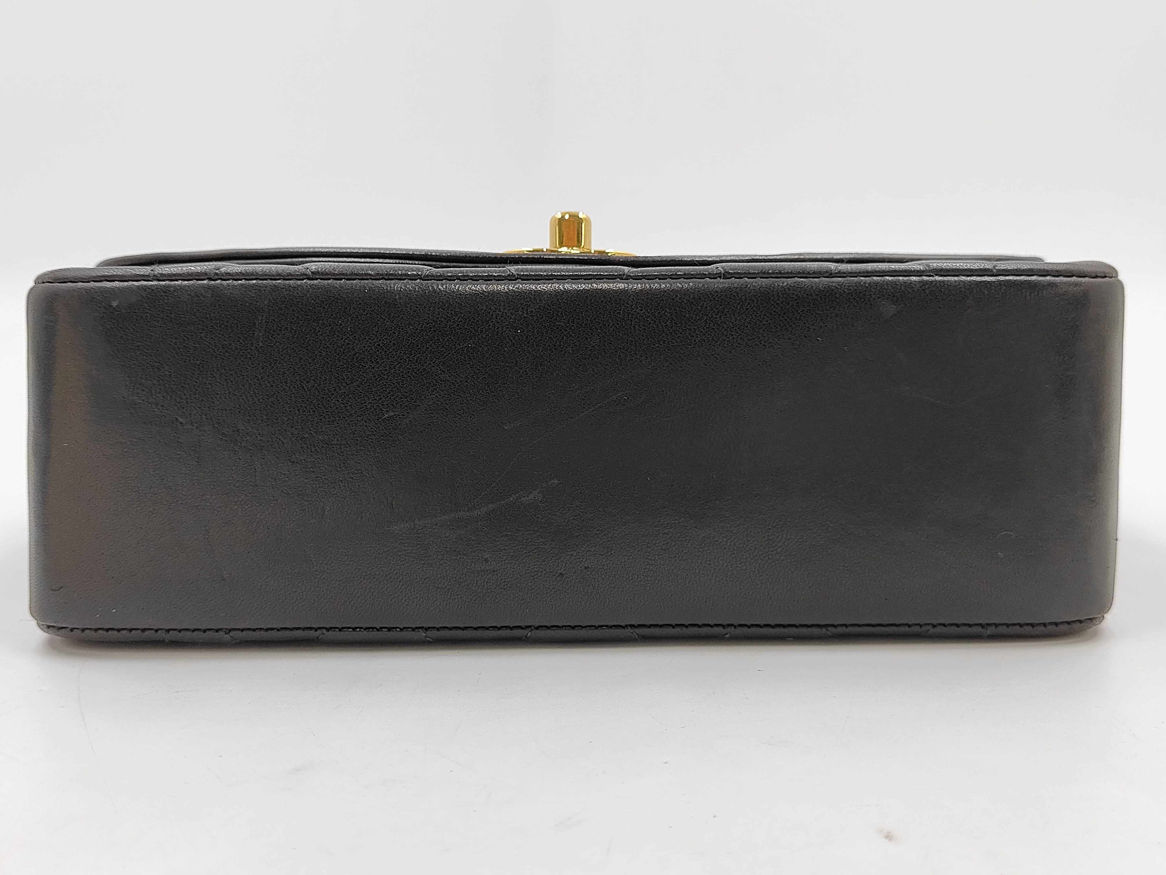 Lambskin Single Flap Diana Shoulder Bag — view 3