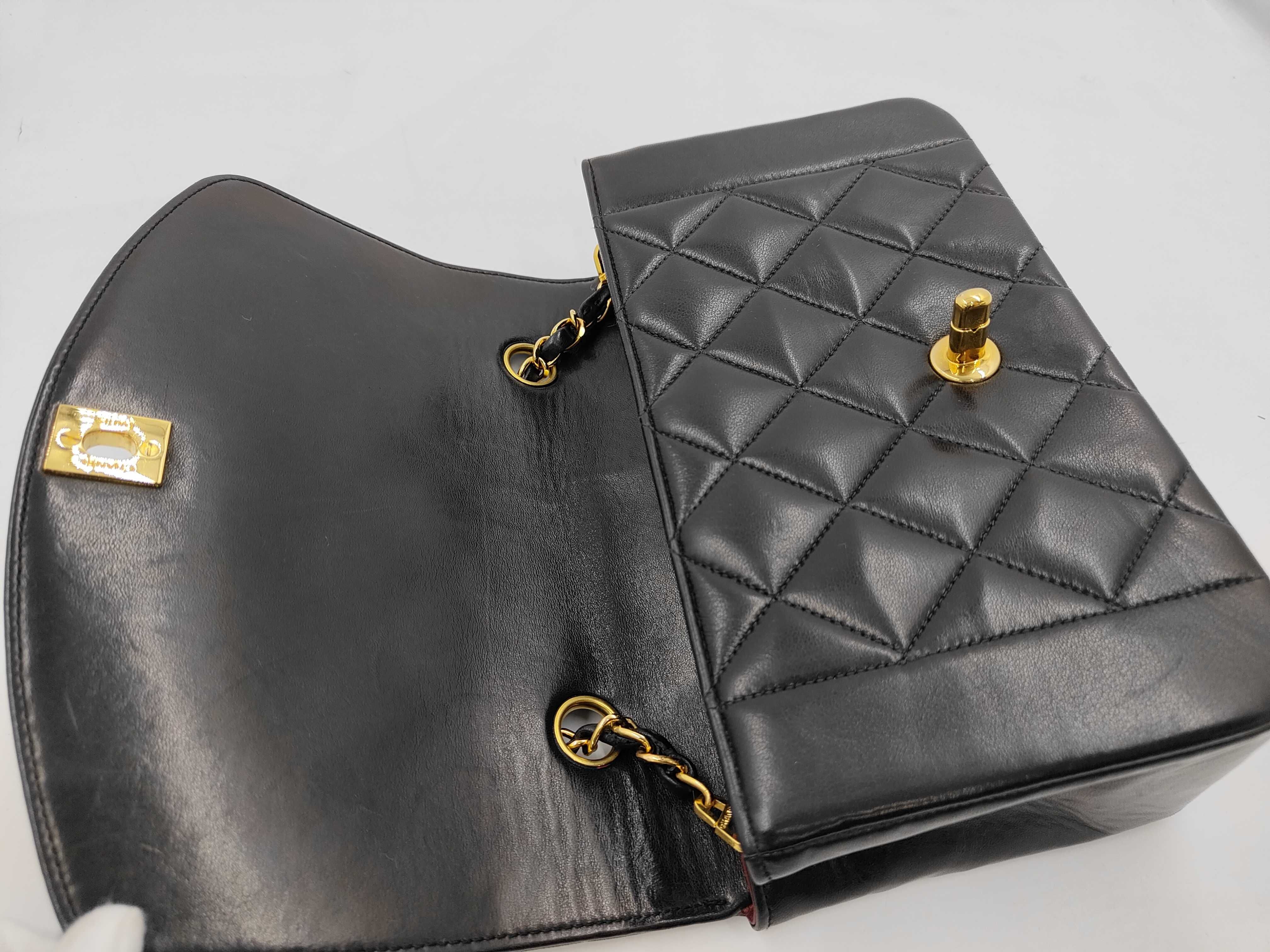 Lambskin Single Flap Diana Shoulder Bag — view 7