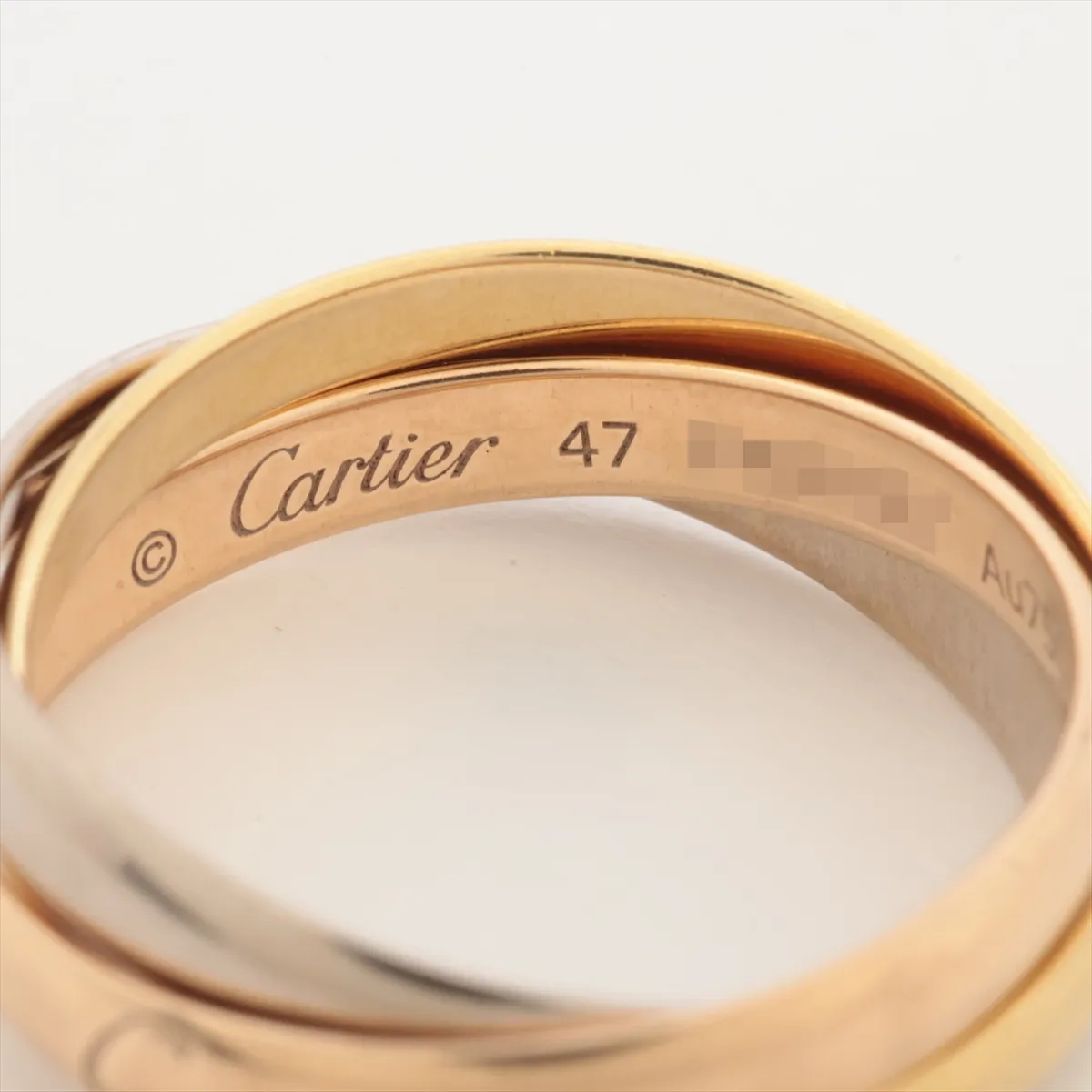 Trinity Ring 750 (Yellow Gold x Pink Gold x White Gold) 4.0g Size 47 PXO837 — view 3