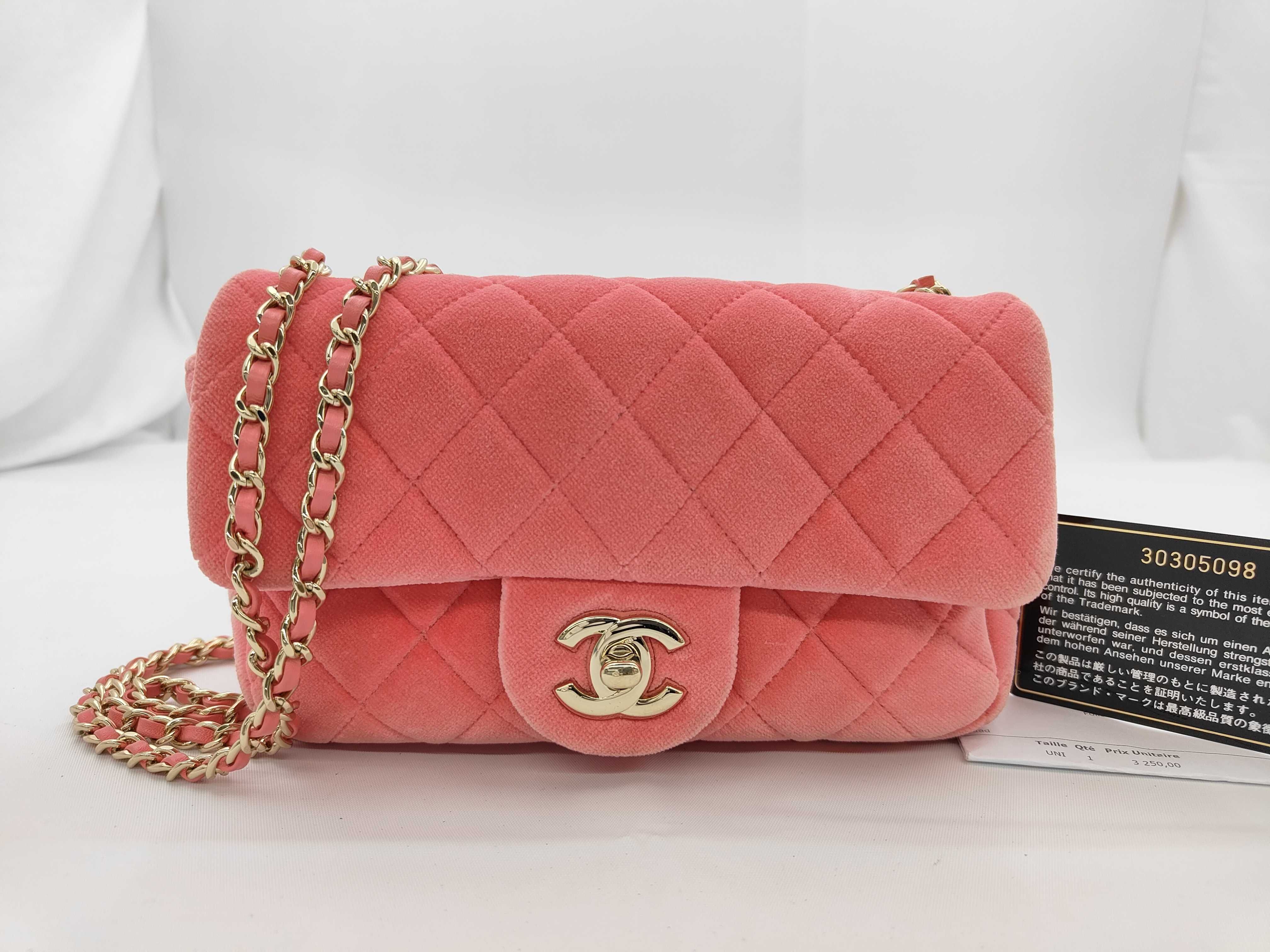 Tweed Pink Classic Flap Large Mini Gold Ball Shoulder Bag