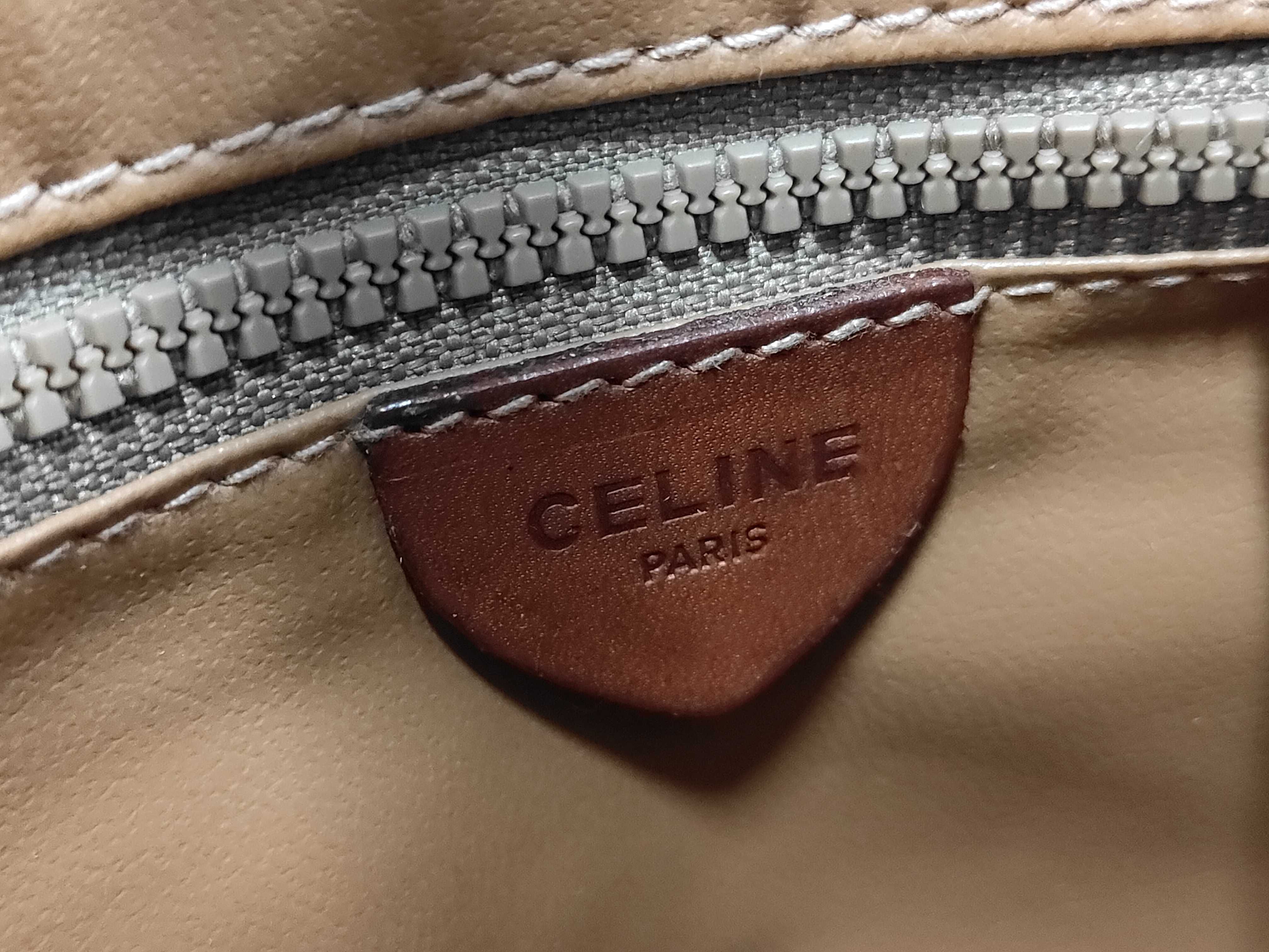 Triomphe Shoulder Bag, Brown Leather, Women's Shoulder Bag — view 11