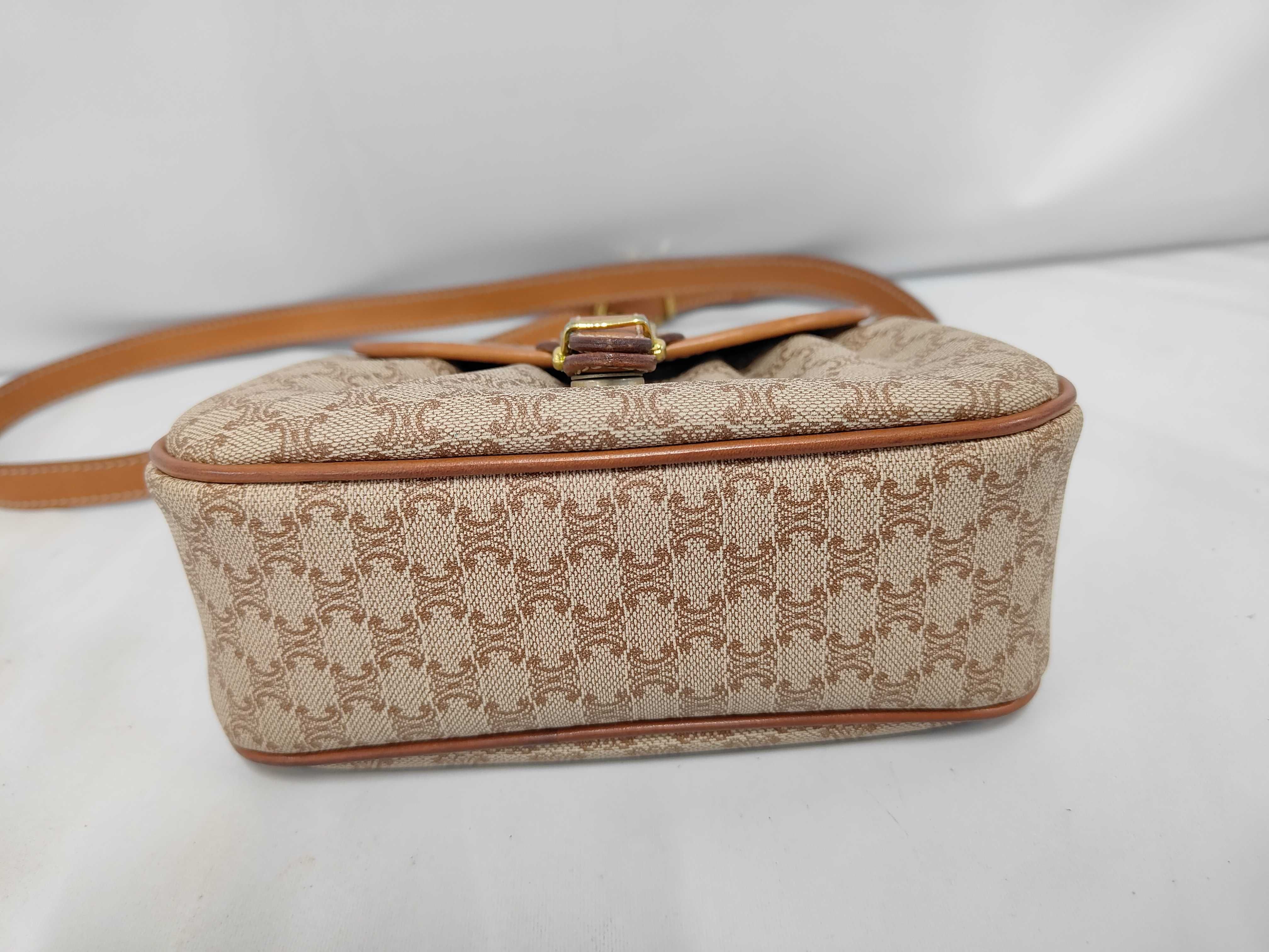 Triomphe Shoulder Bag, Brown Leather, Women's Shoulder Bag — view 3