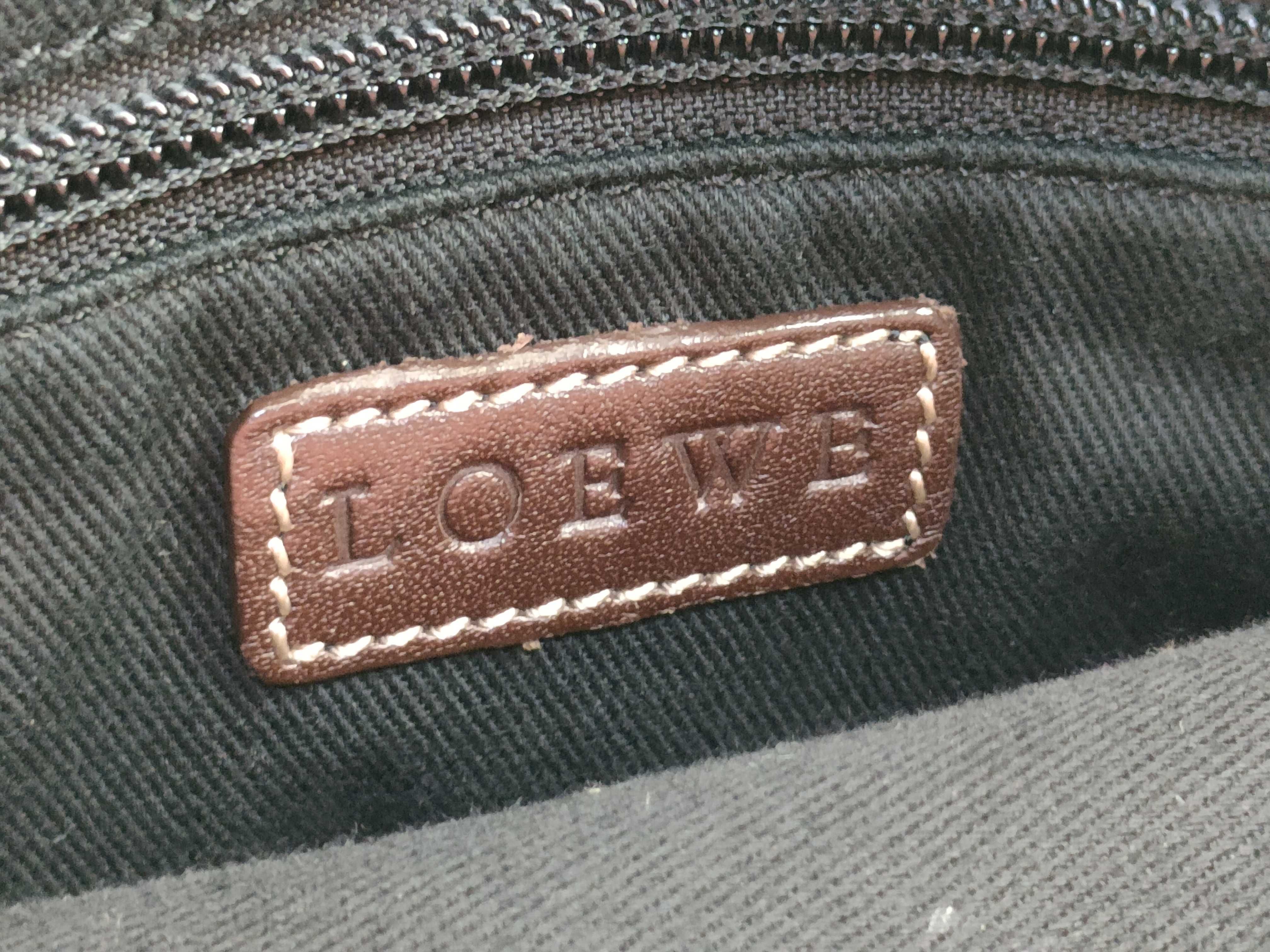 Anagram Tote Bag, Canvas x Leather, Blue Tote Bag — view 11